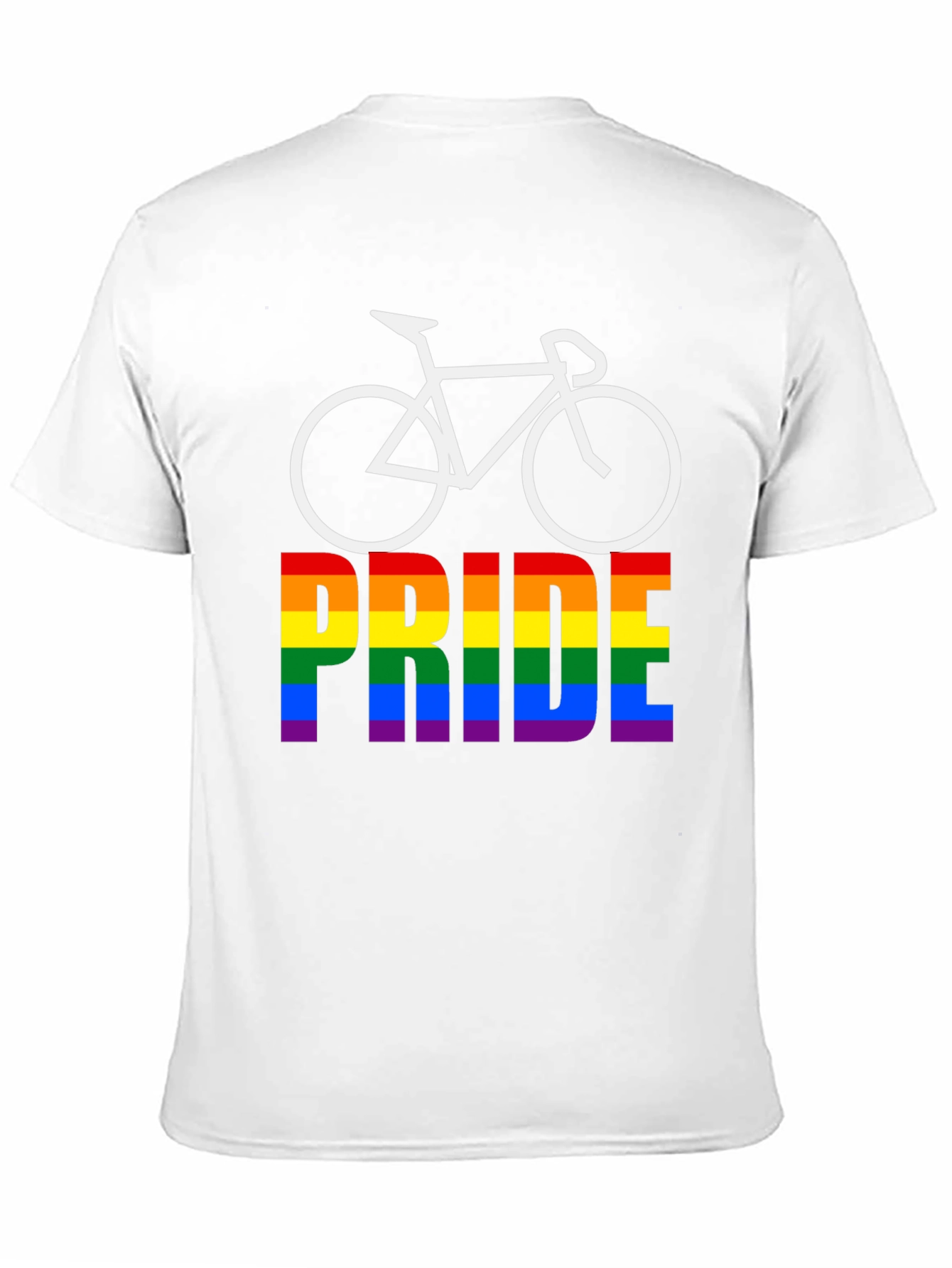 Pride Bicycle Black T-Shirt LGBTQ+ Rainbow