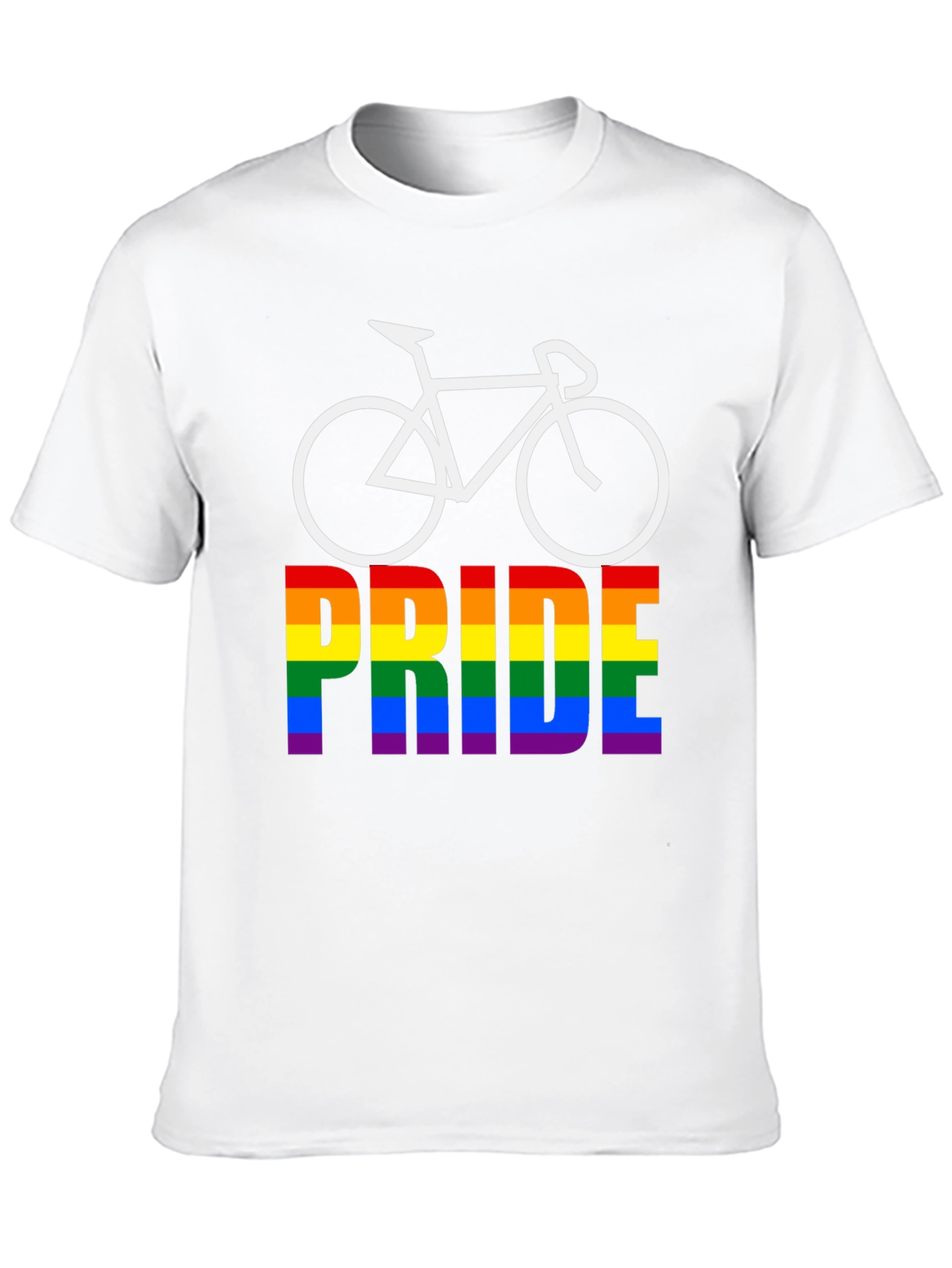 Pride Bicycle Black T-Shirt LGBTQ+ Rainbow
