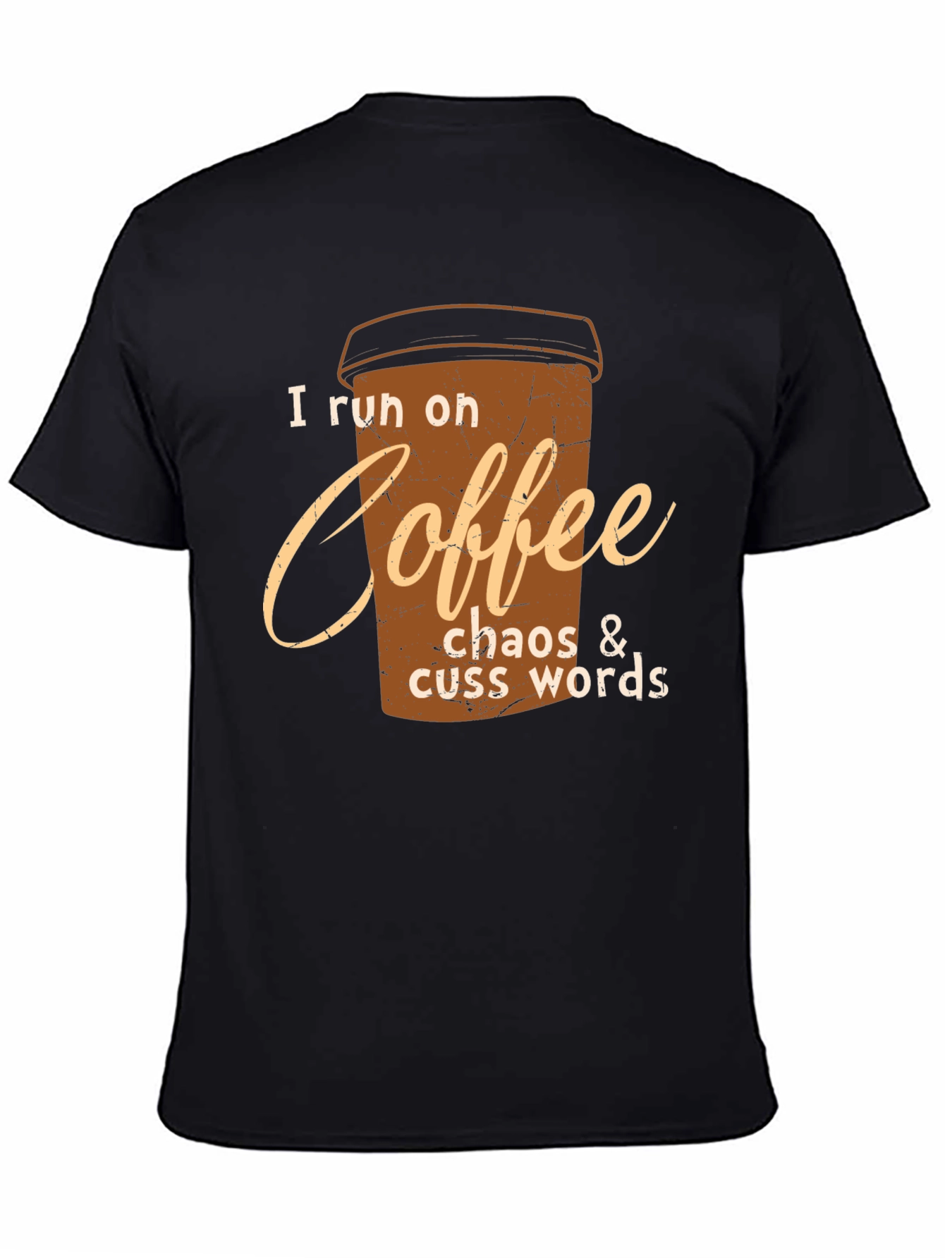 Coffee Chaos Cuss Words Graphic Tee