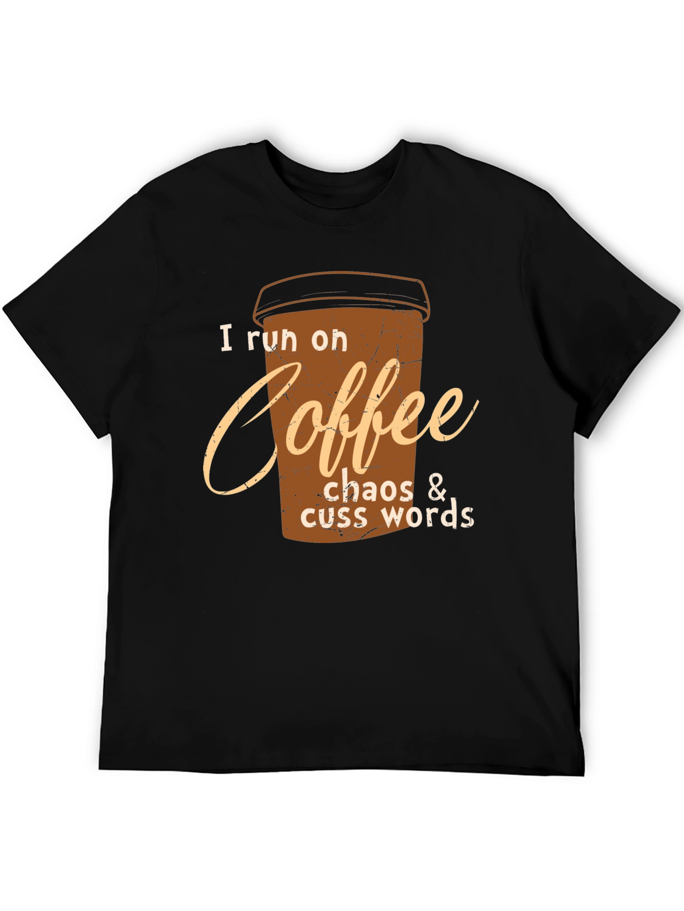 Coffee Chaos Cuss Words Graphic Tee