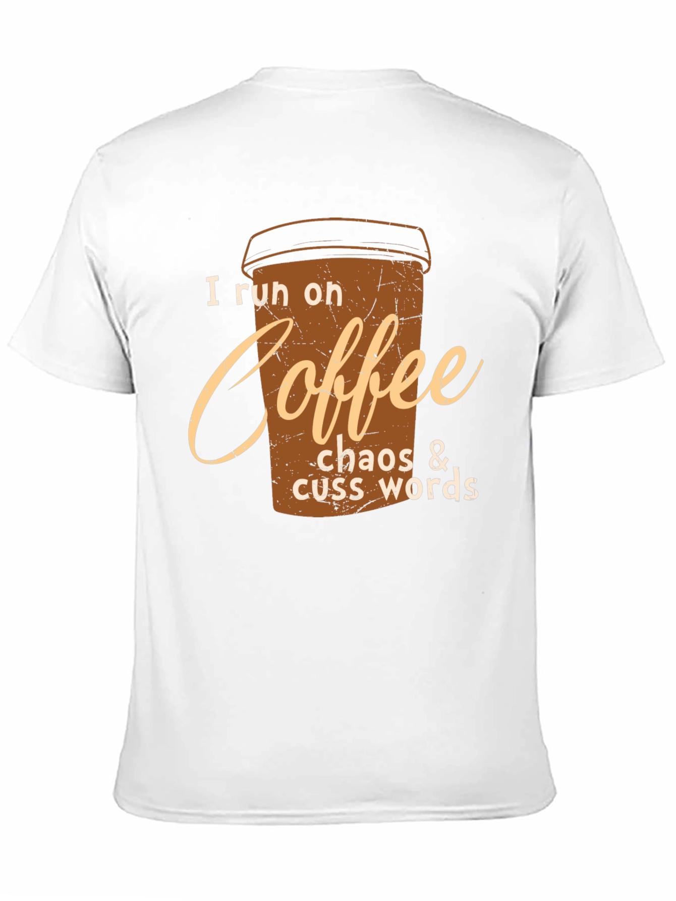 Coffee Chaos Cuss Words Graphic Tee