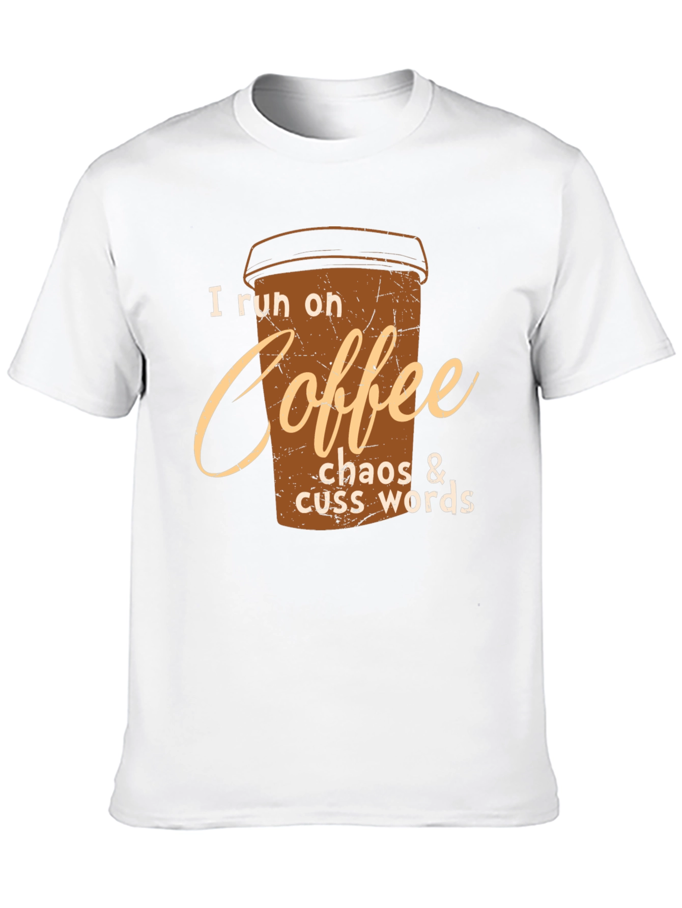 Coffee Chaos Cuss Words Graphic Tee