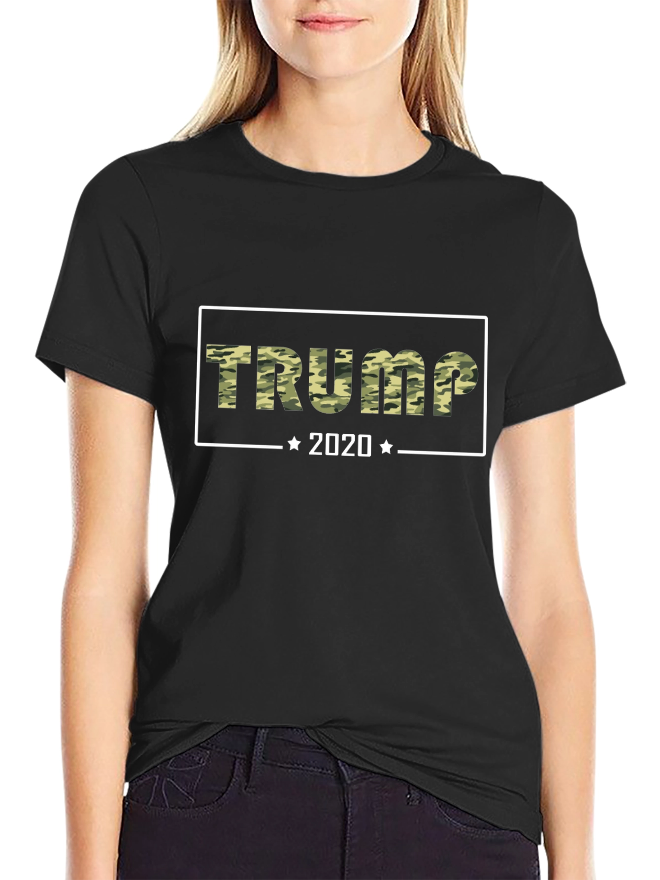 Trump 2020 Camo Graphic T-Shirt