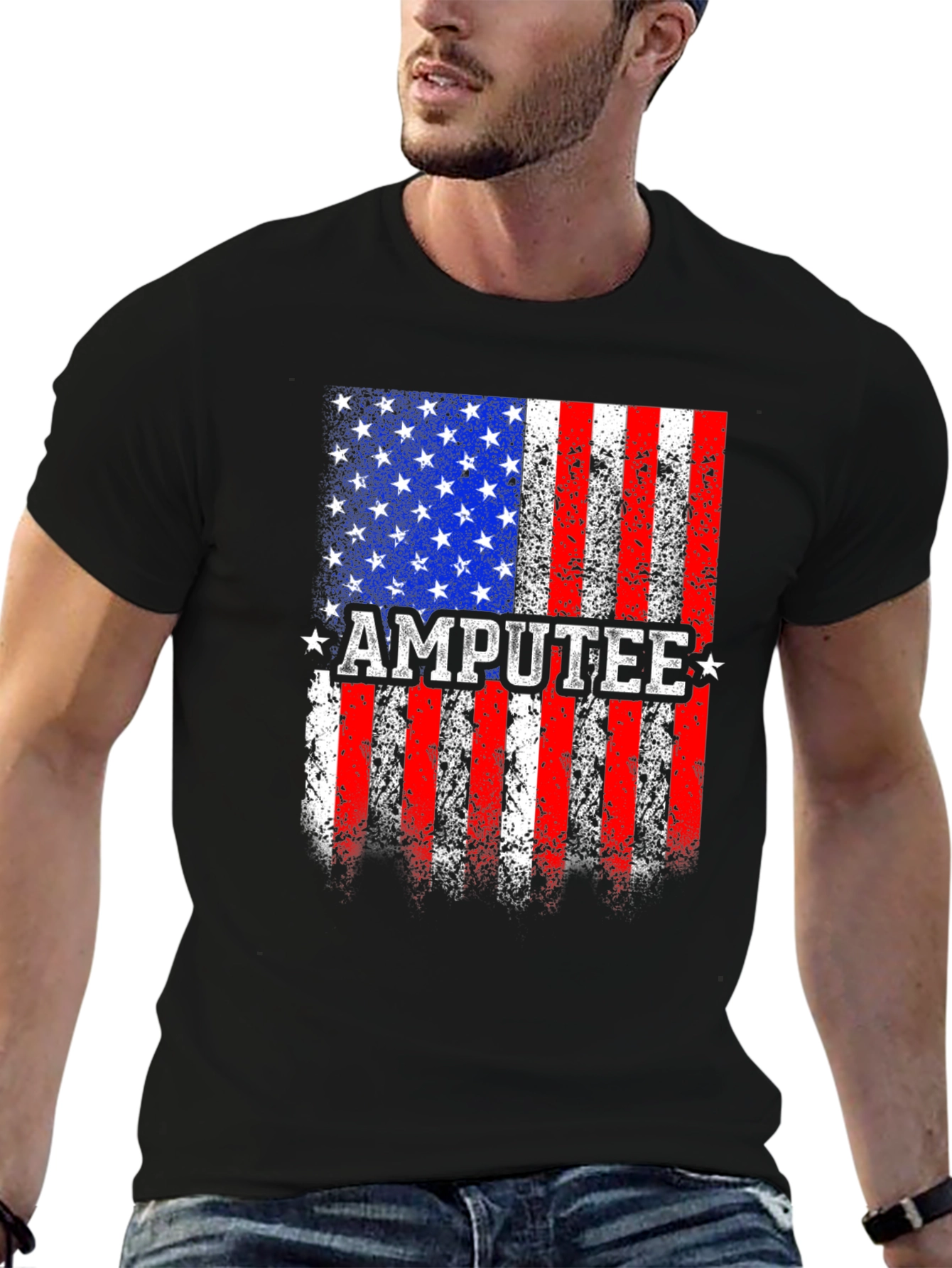 Amputee American Flag T-Shirt - Patriotic Pride Tee