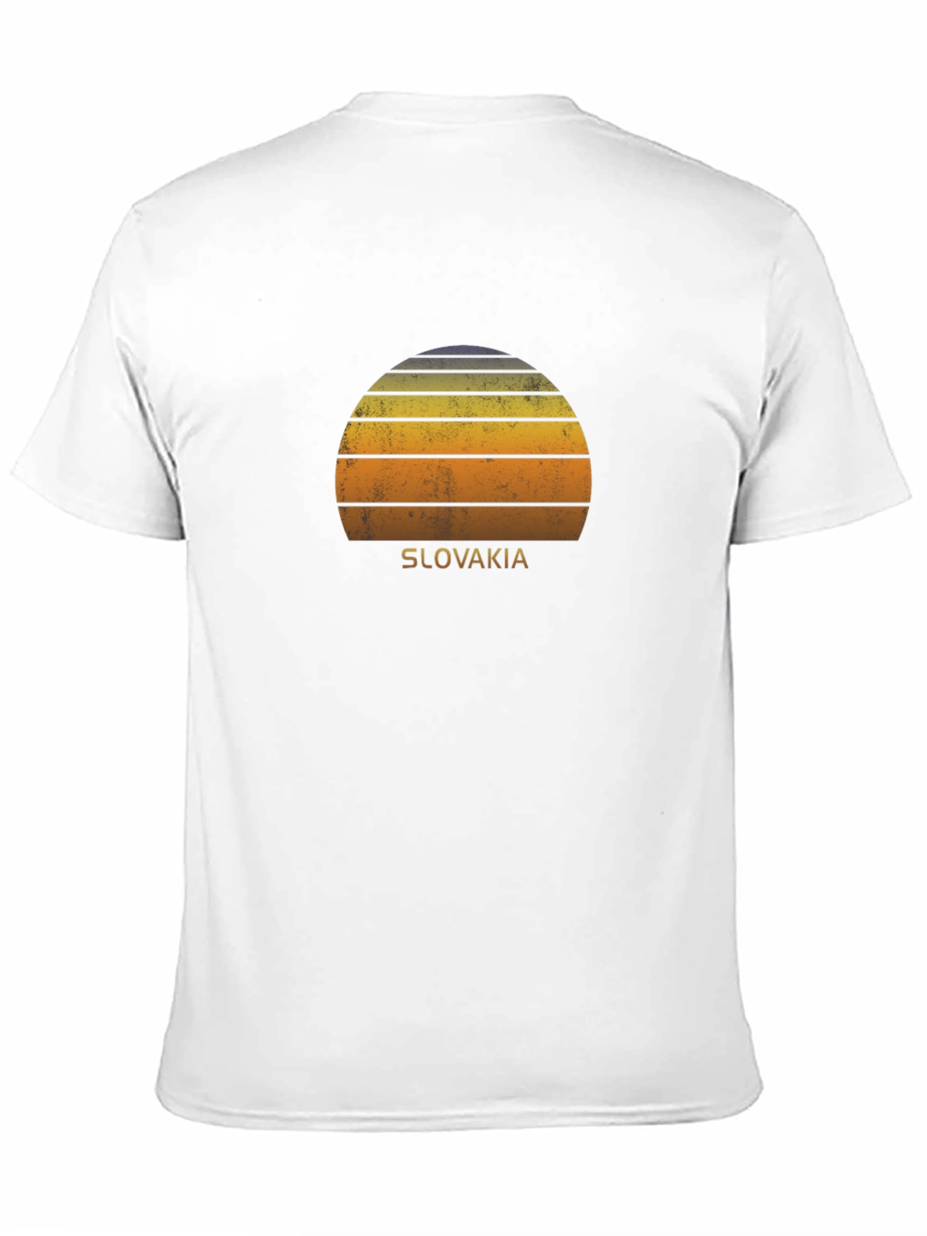 Retro Slovakia Sunset Graphic T-Shirt