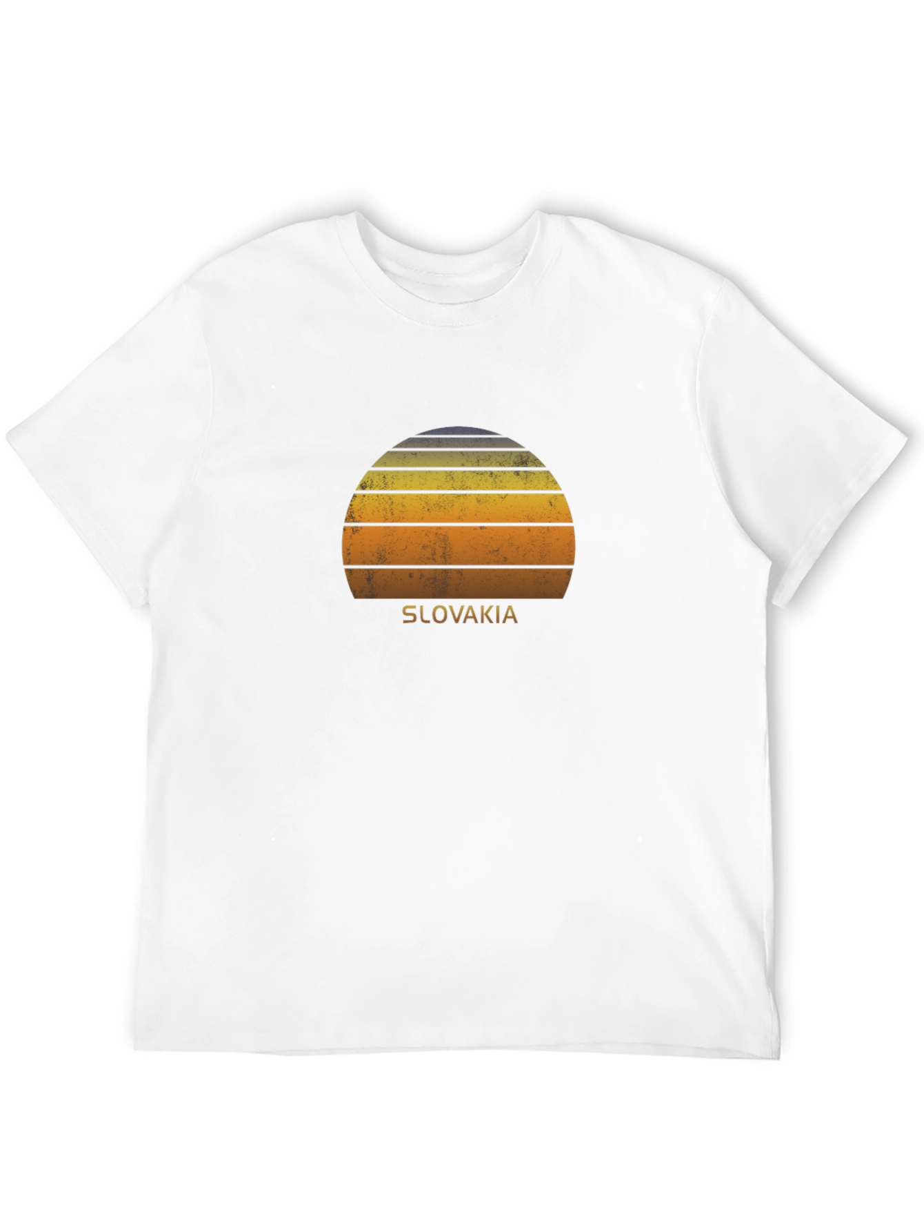 Retro Slovakia Sunset Graphic T-Shirt