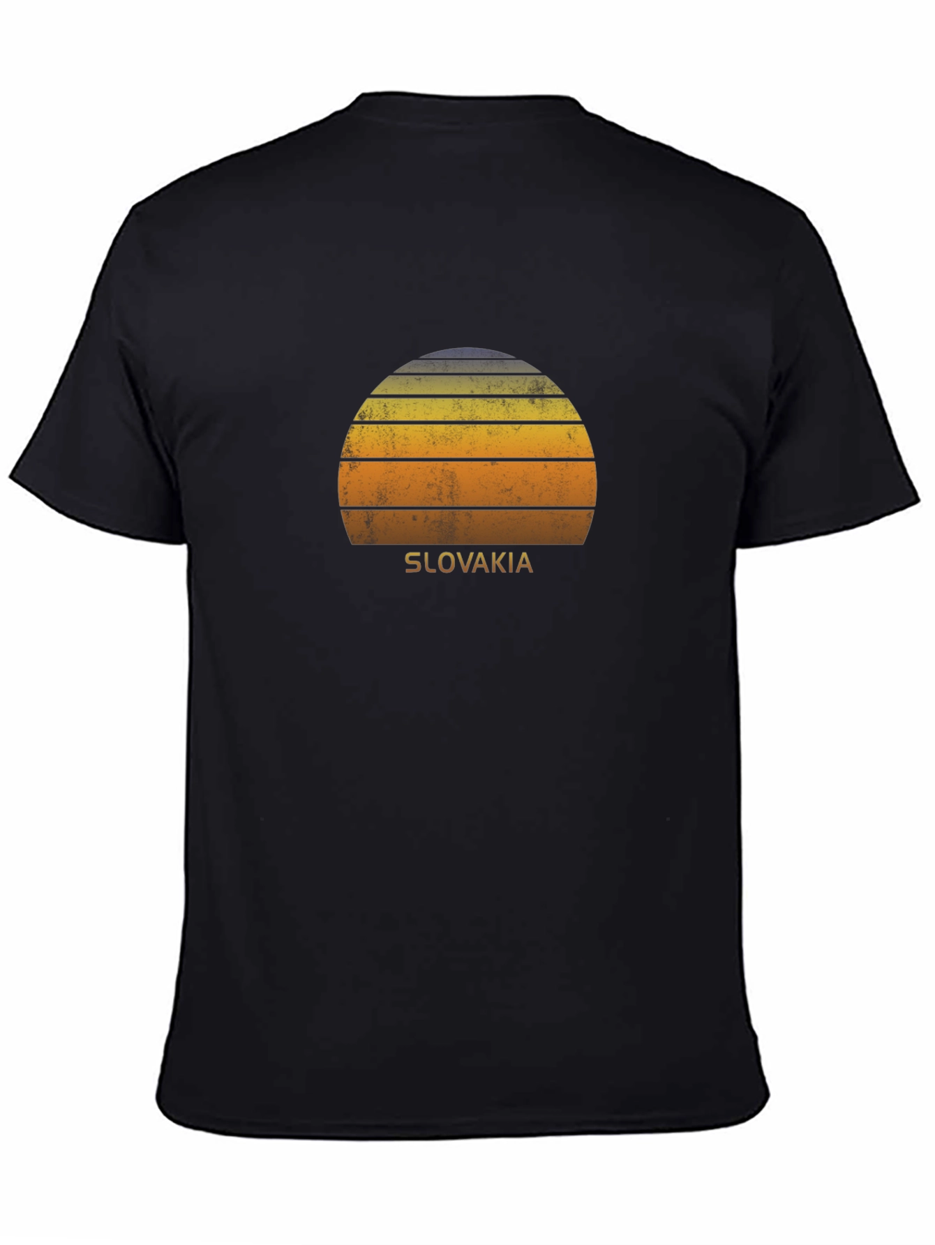 Retro Slovakia Sunset Graphic T-Shirt