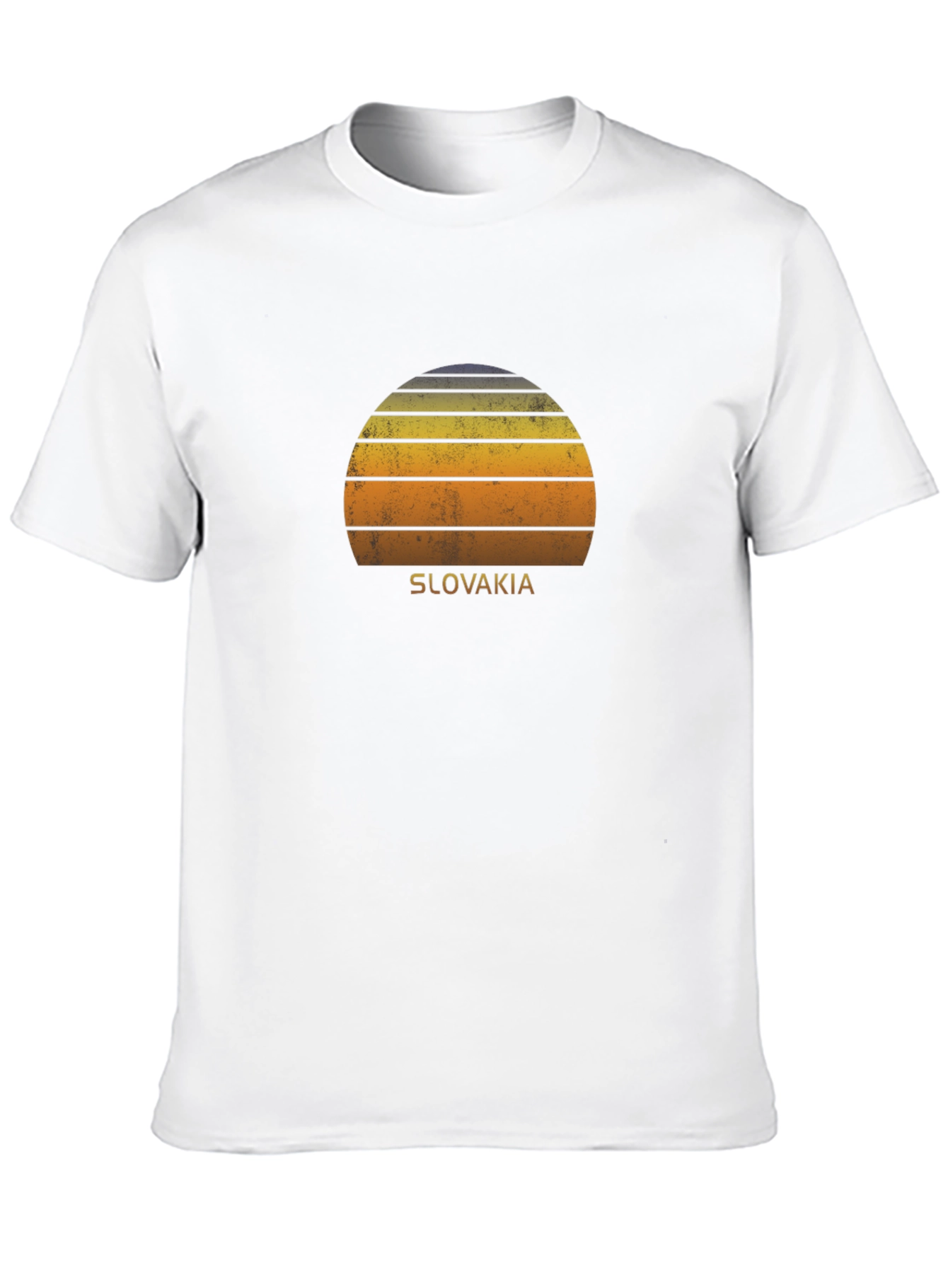 Retro Slovakia Sunset Graphic T-Shirt
