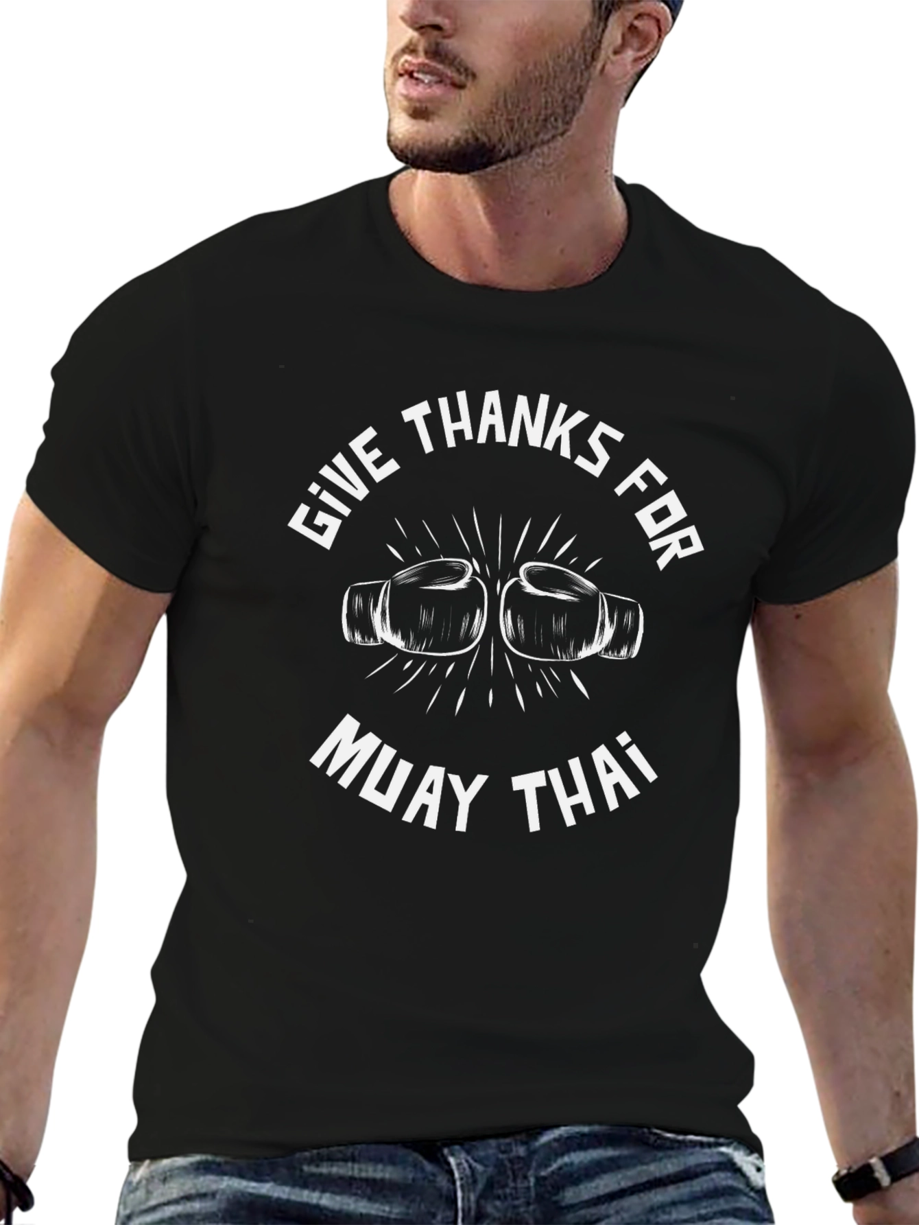 Muay Thai Boxing T-Shirt - Give Thanks