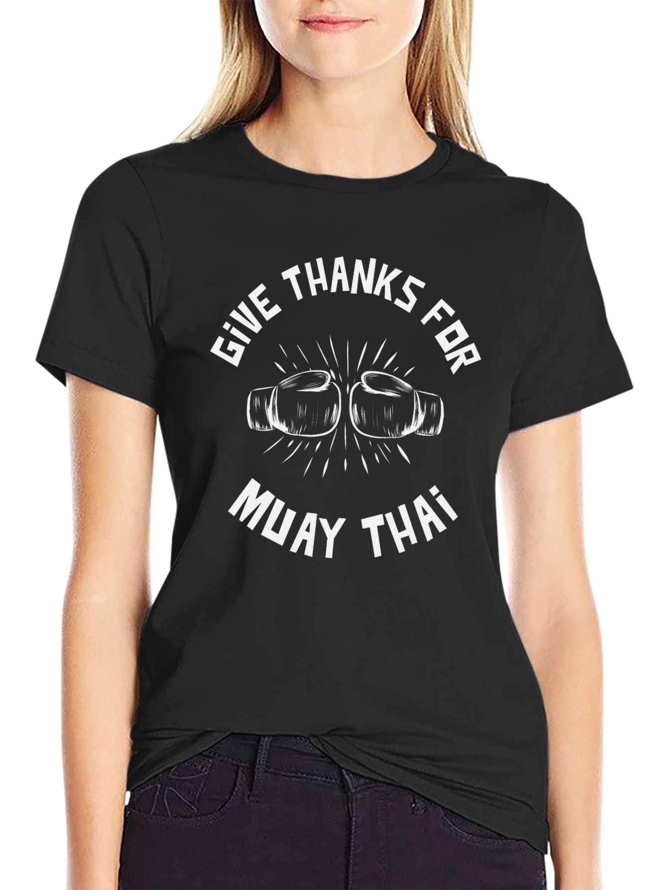Muay Thai Boxing T-Shirt - Give Thanks