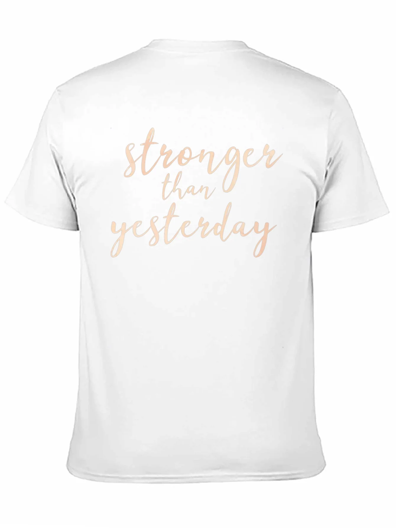 Stronger Than Yesterday Black Graphic T-Shirt