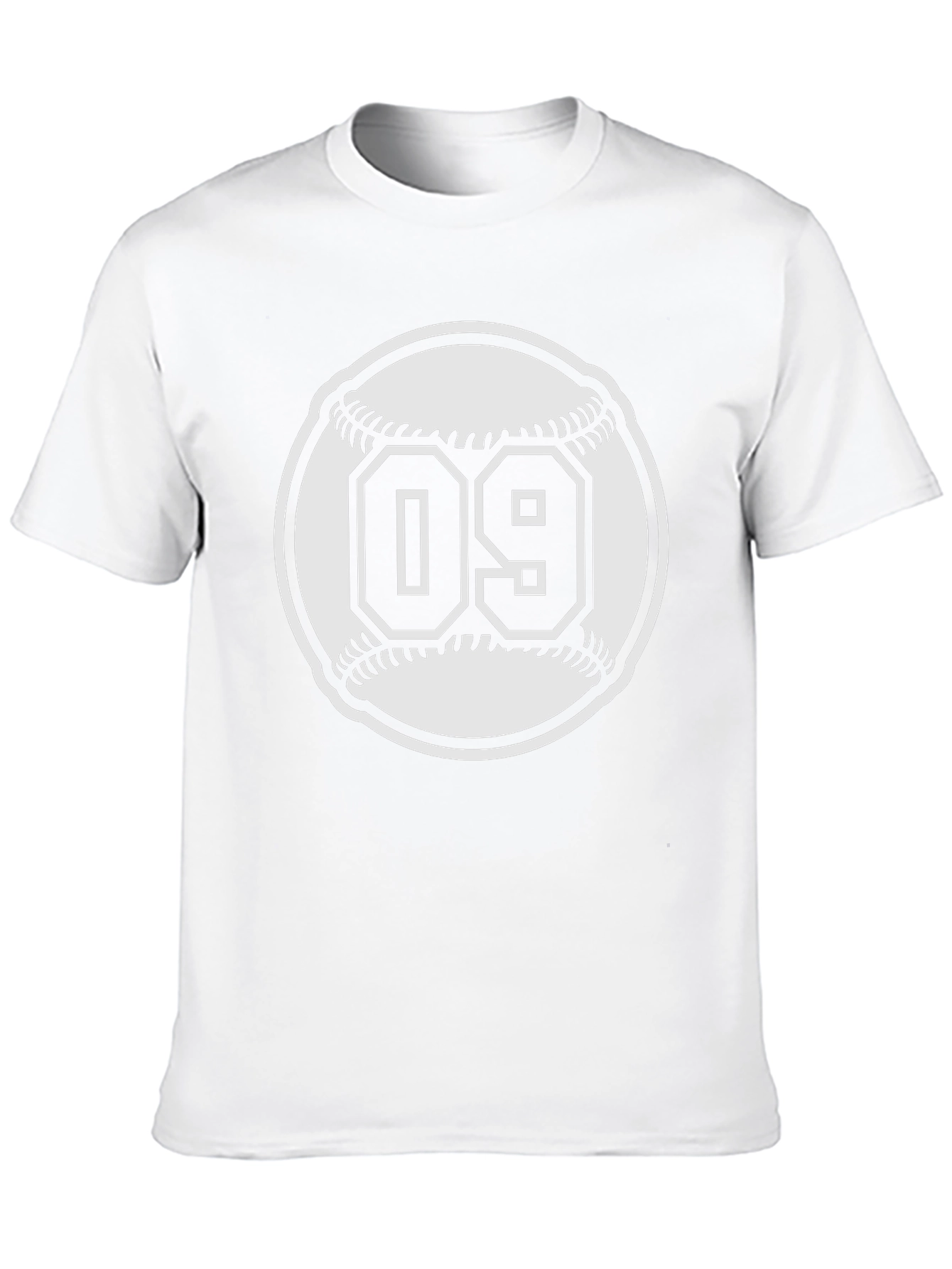 Baseball 09 Black Graphic T-Shirt