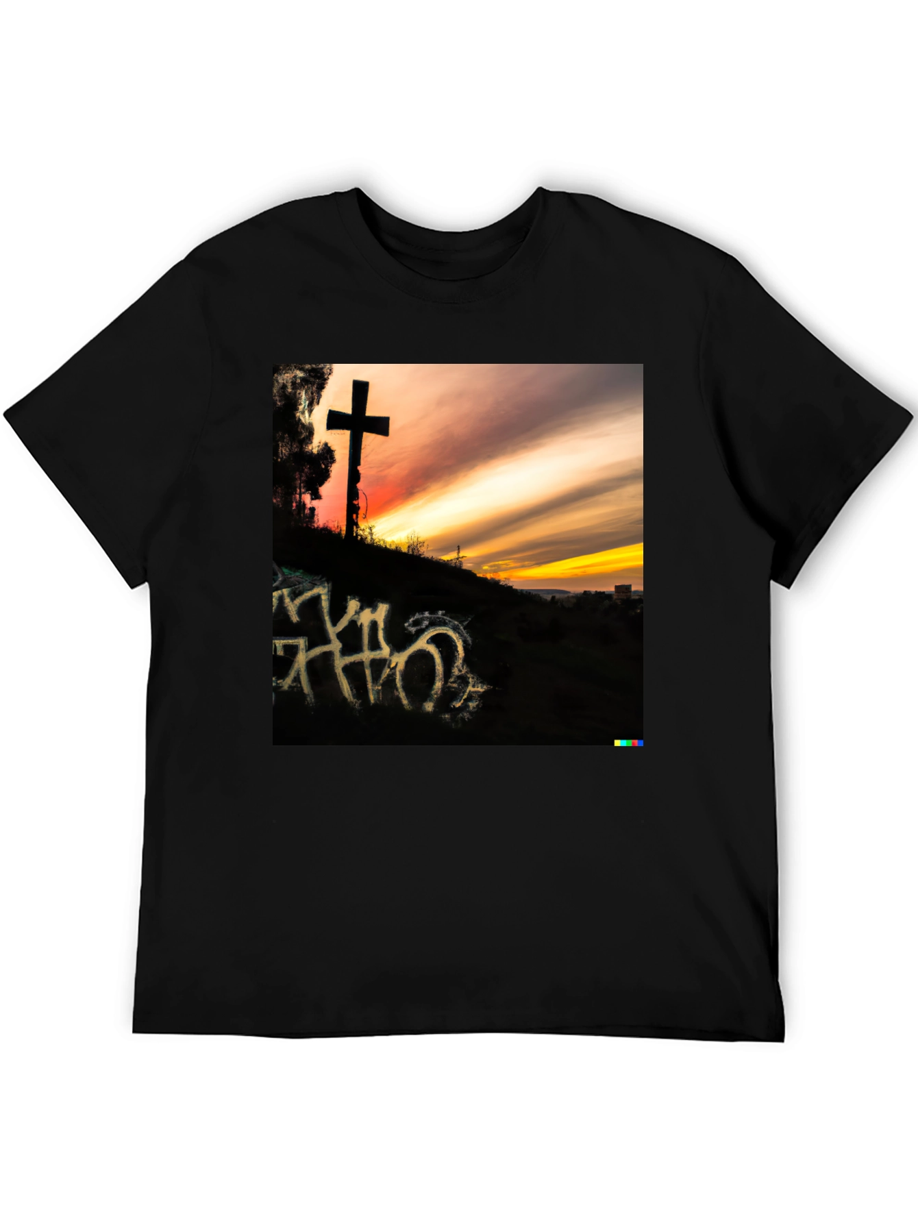 Sunset Cross Graphic T-Shirt