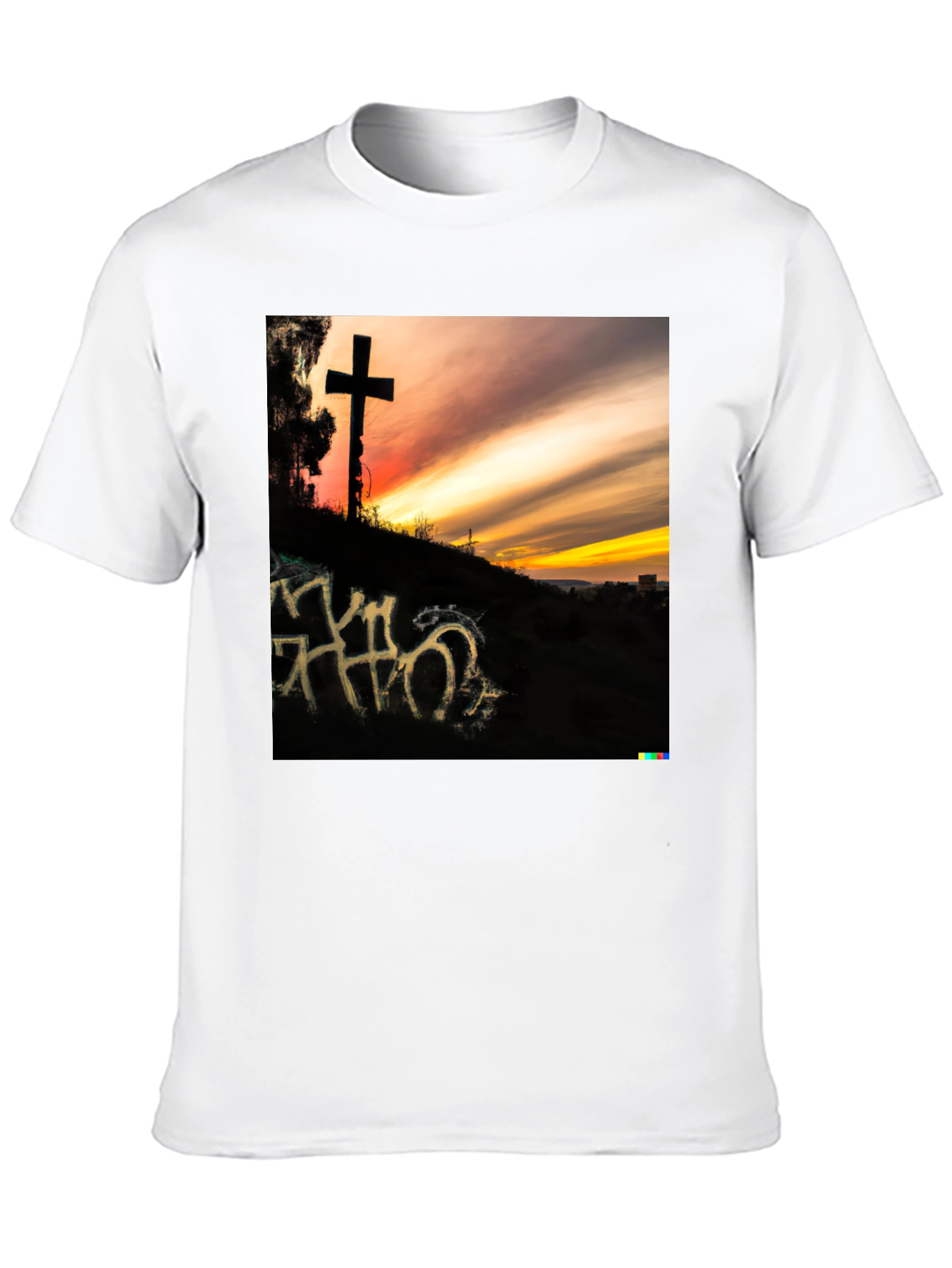 Sunset Cross Graphic T-Shirt