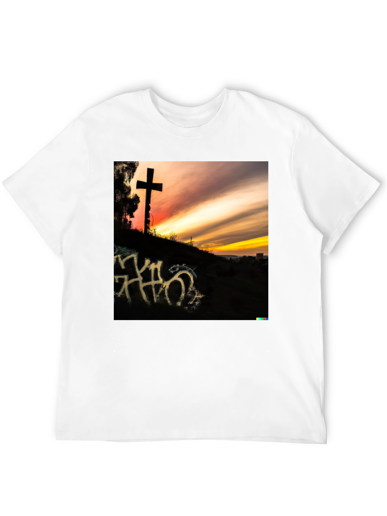 Sunset Cross Graphic T-Shirt