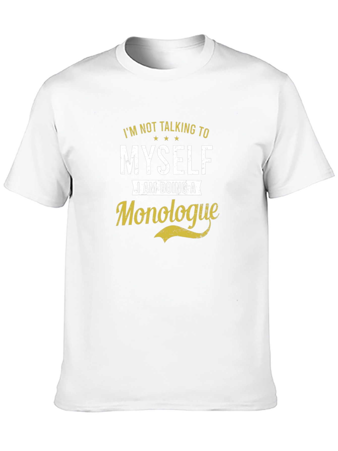 Monologue Graphic Tee -  Black Cotton T-Shirt