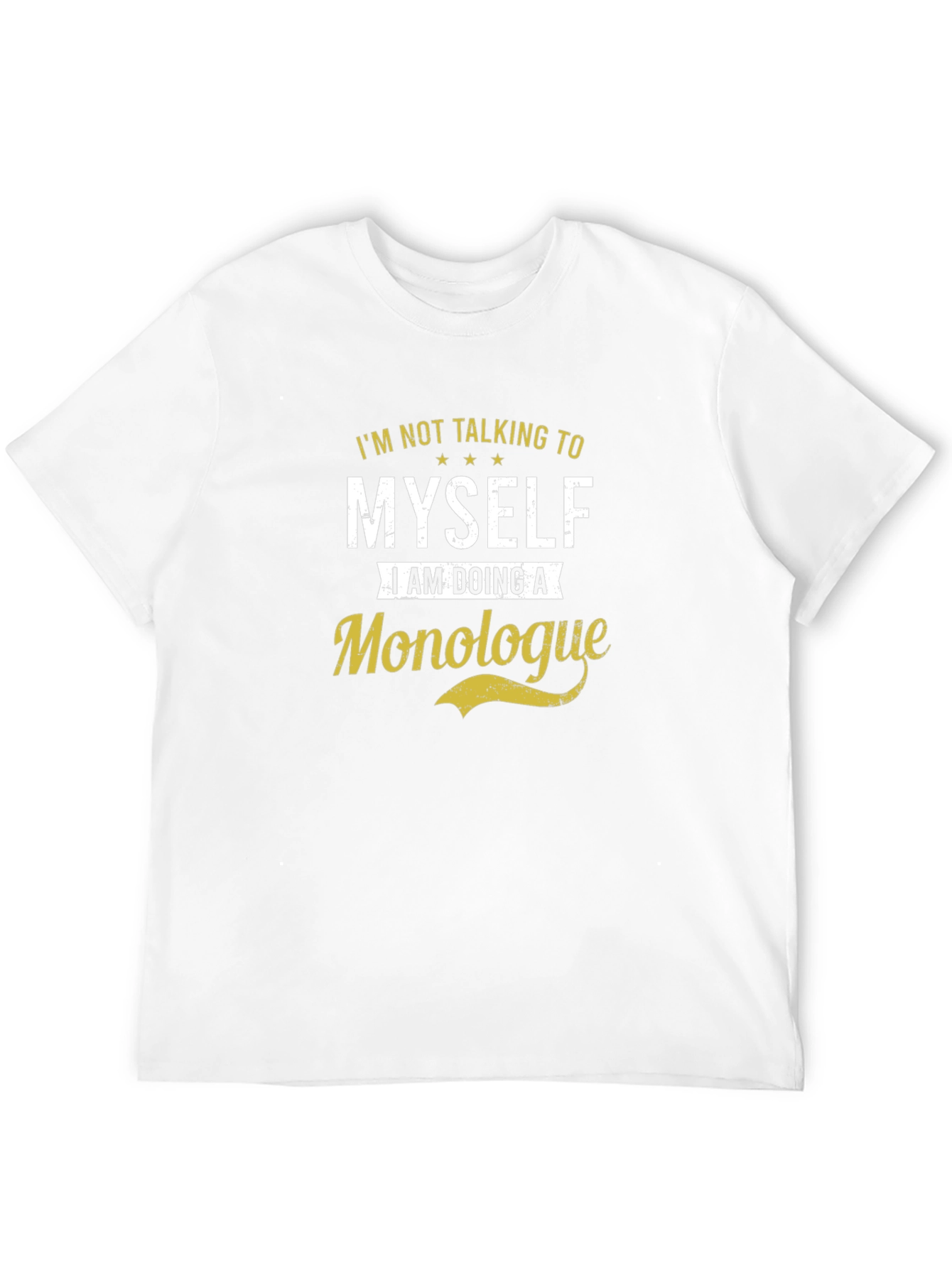 Monologue Graphic Tee -  Black Cotton T-Shirt