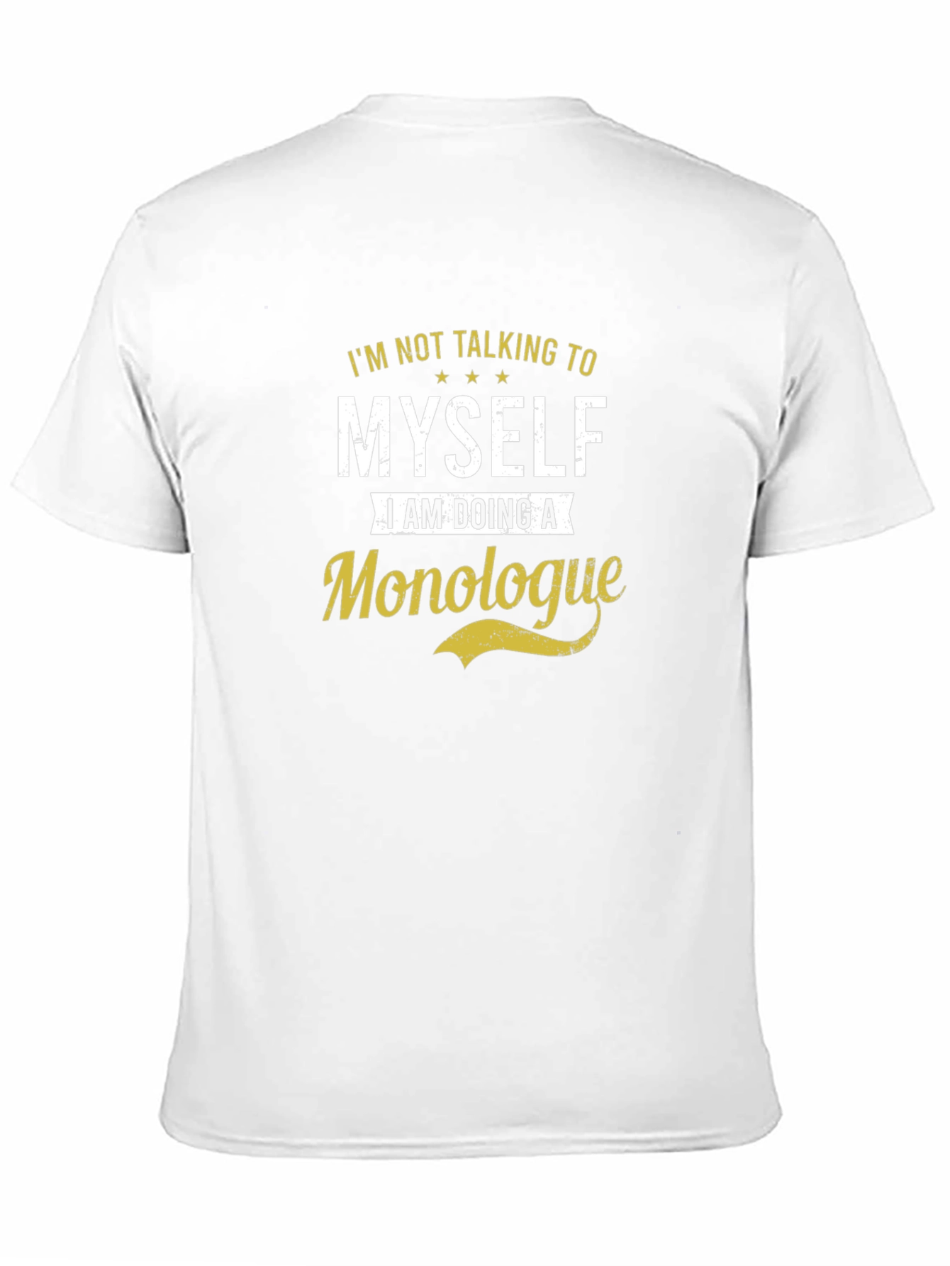 Monologue Graphic Tee -  Black Cotton T-Shirt