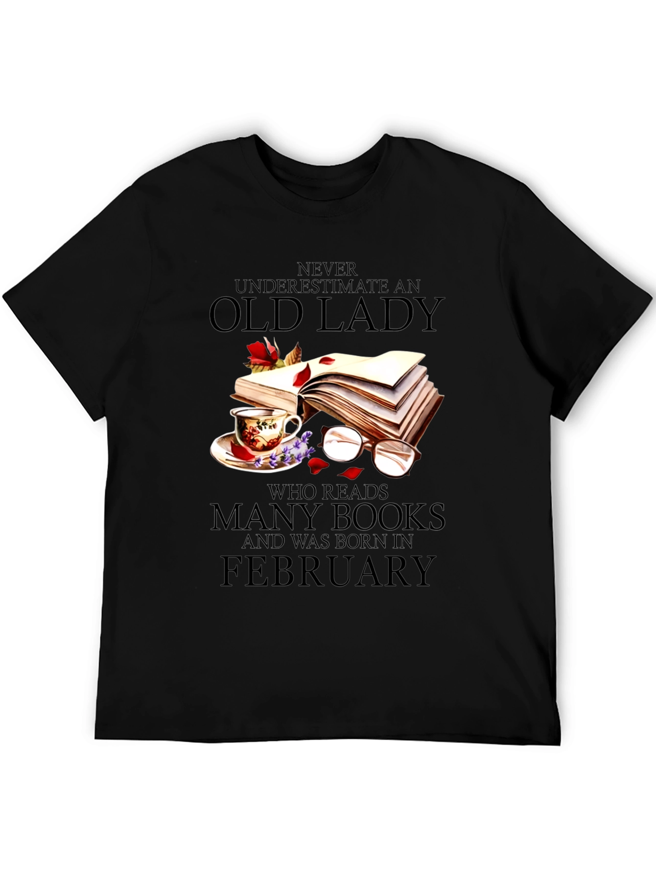 Never Underestimate an Old Lady Reading Books Tee