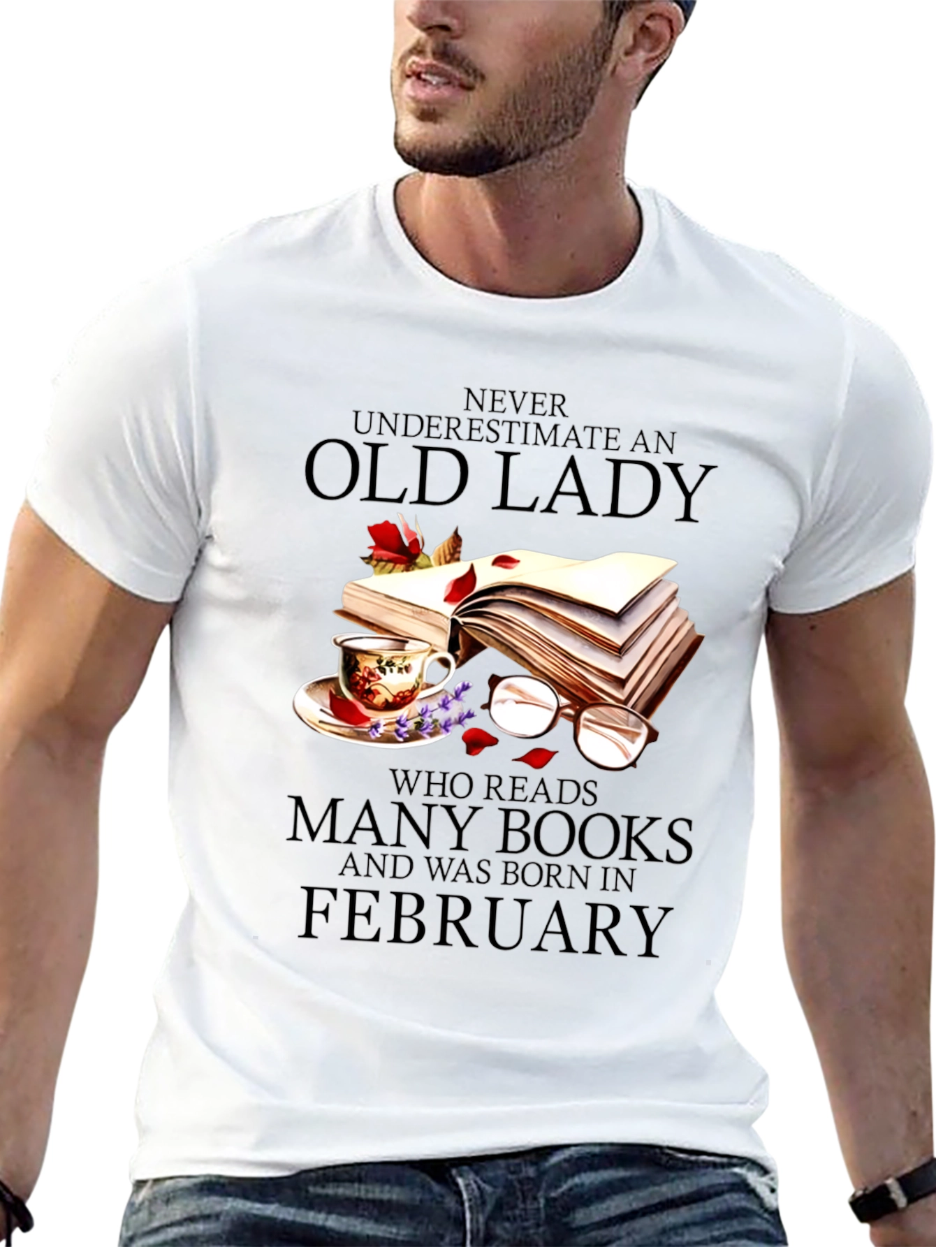 Never Underestimate an Old Lady Reading Books Tee