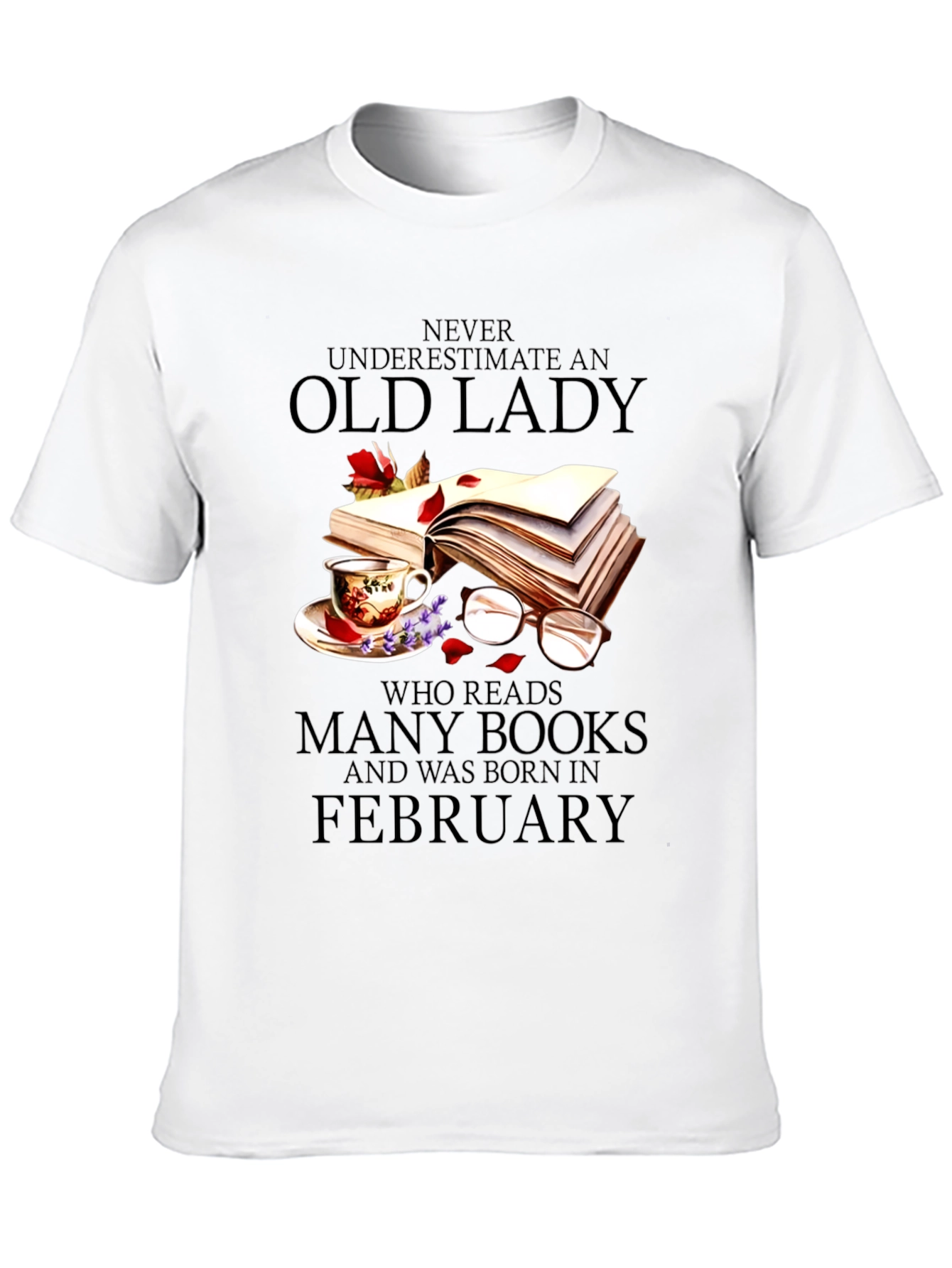 Never Underestimate an Old Lady Reading Books Tee