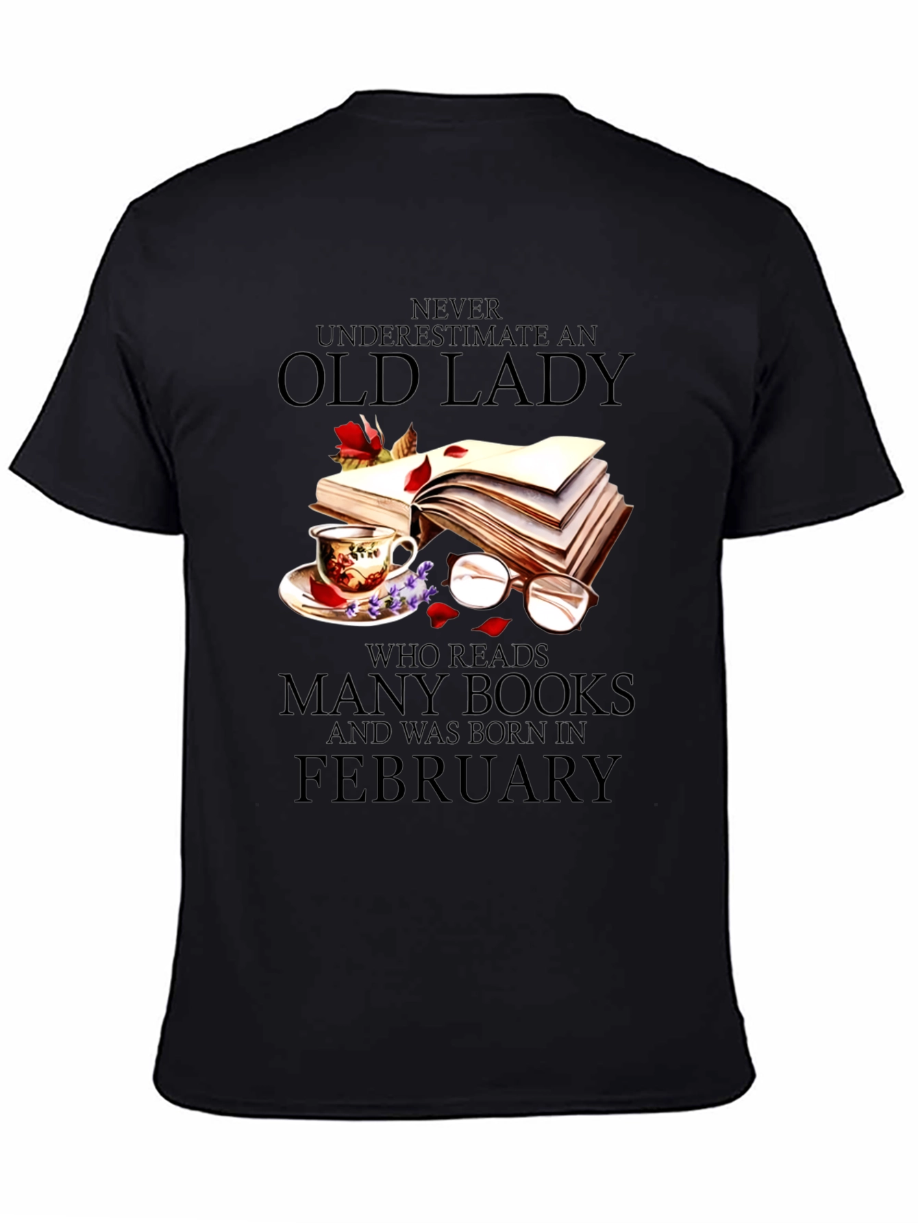 Never Underestimate an Old Lady Reading Books Tee
