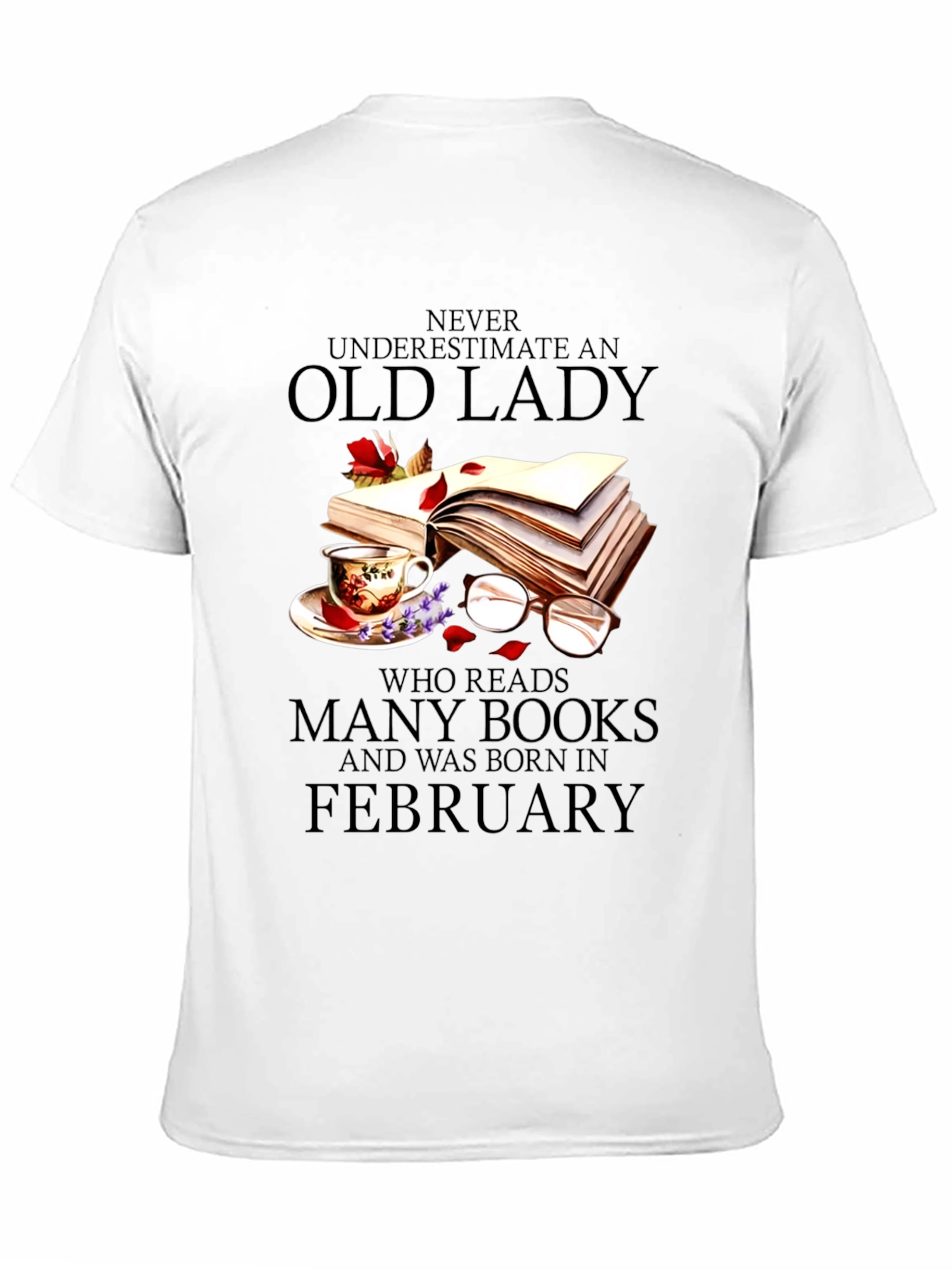 Never Underestimate an Old Lady Reading Books Tee