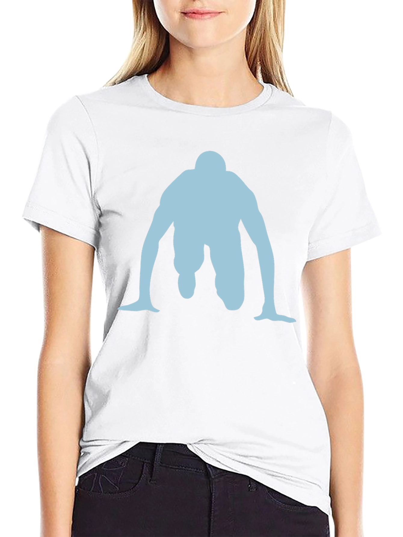 Runner Silhouette Graphic Tee - Black