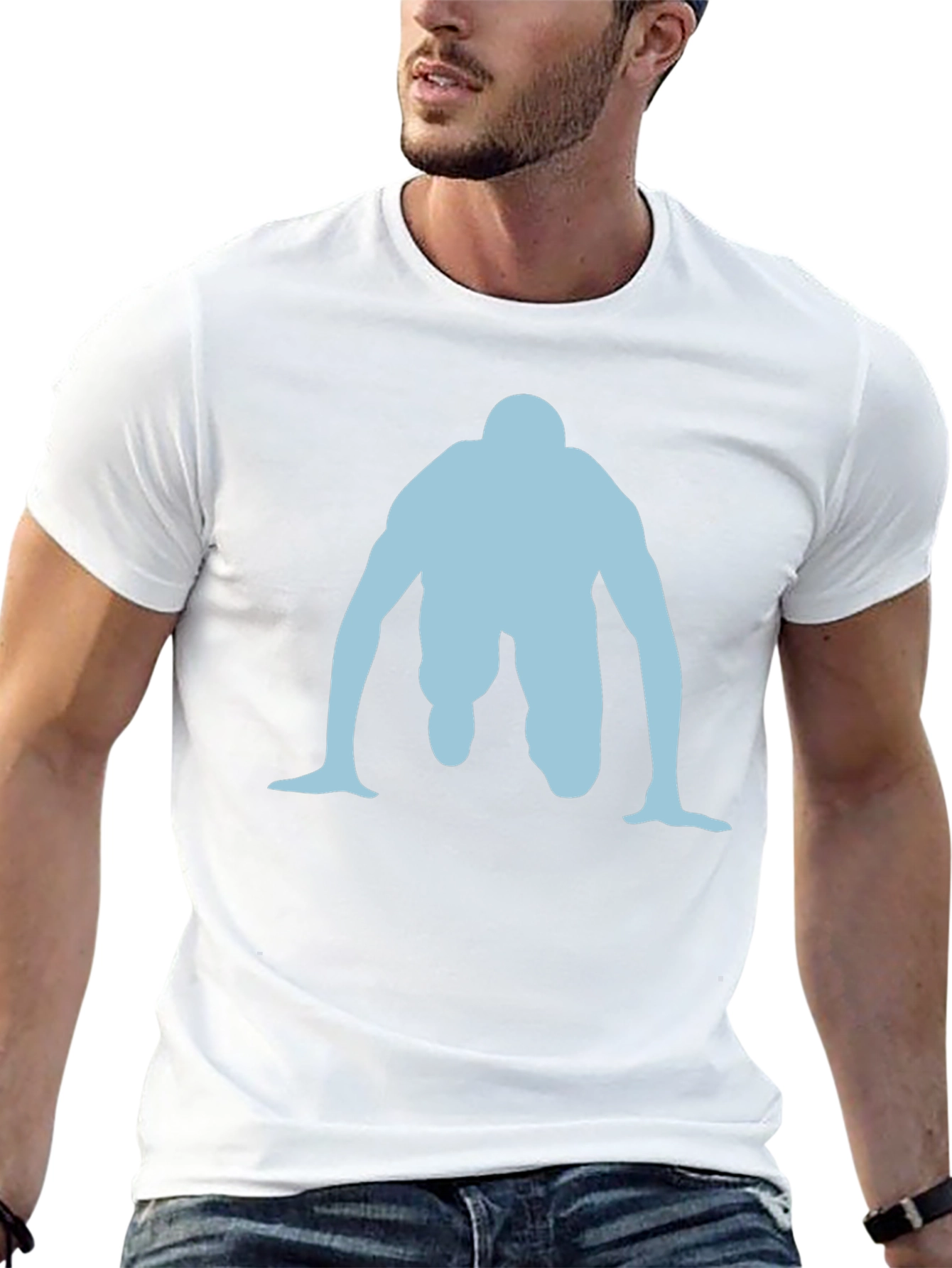 Runner Silhouette Graphic Tee - Black