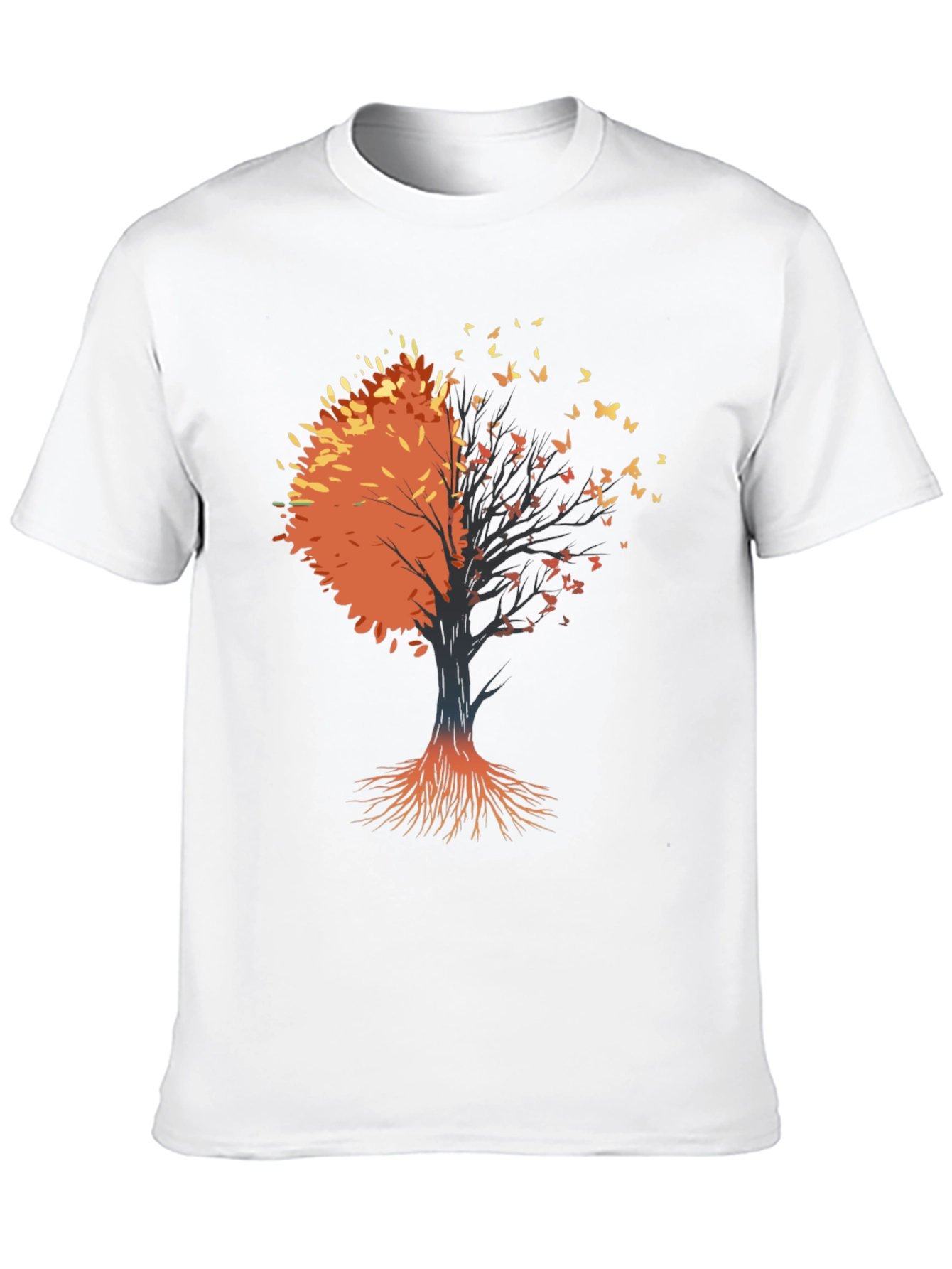 Autumn Tree Graphic Tee - Black