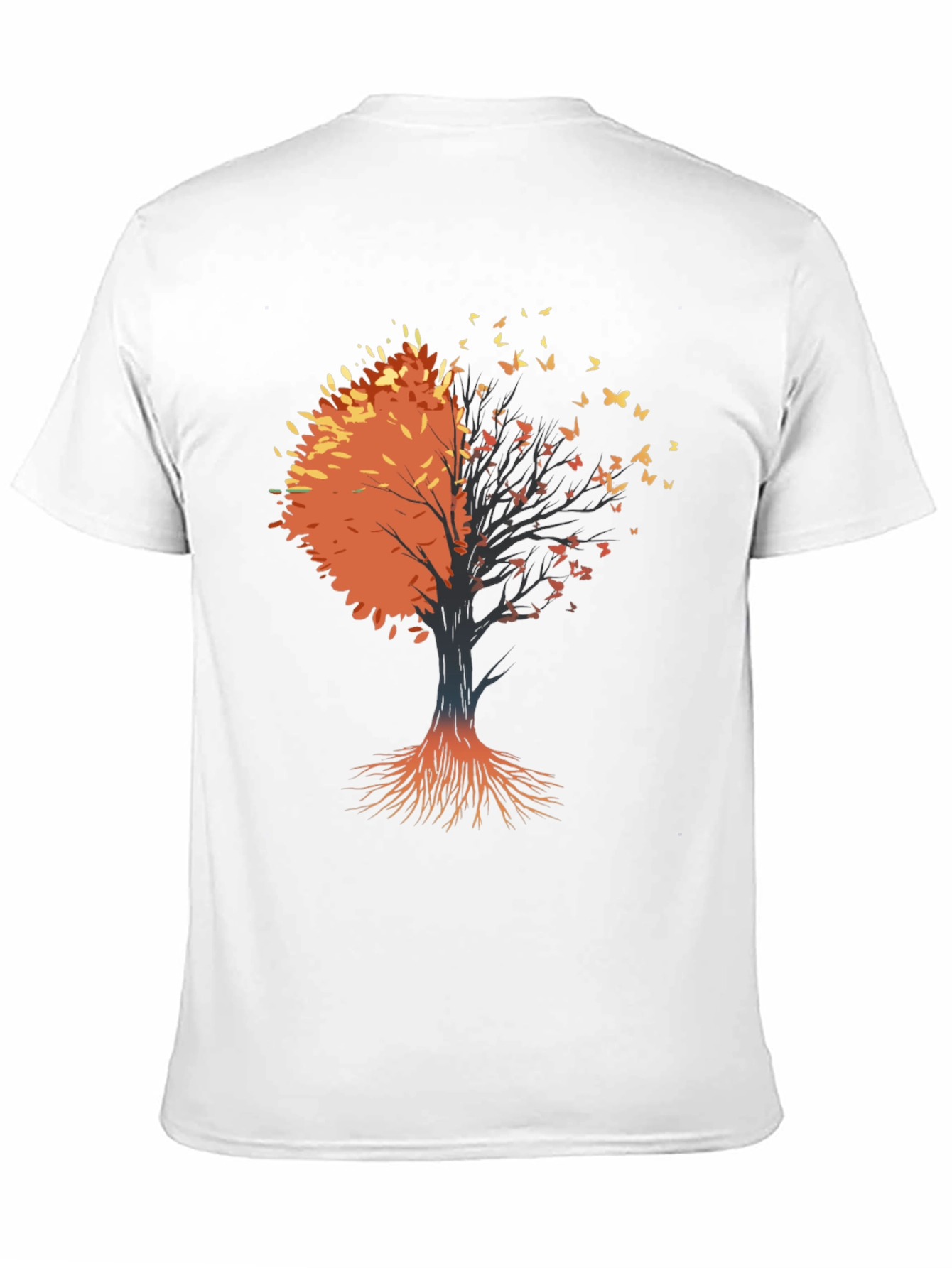 Autumn Tree Graphic Tee - Black