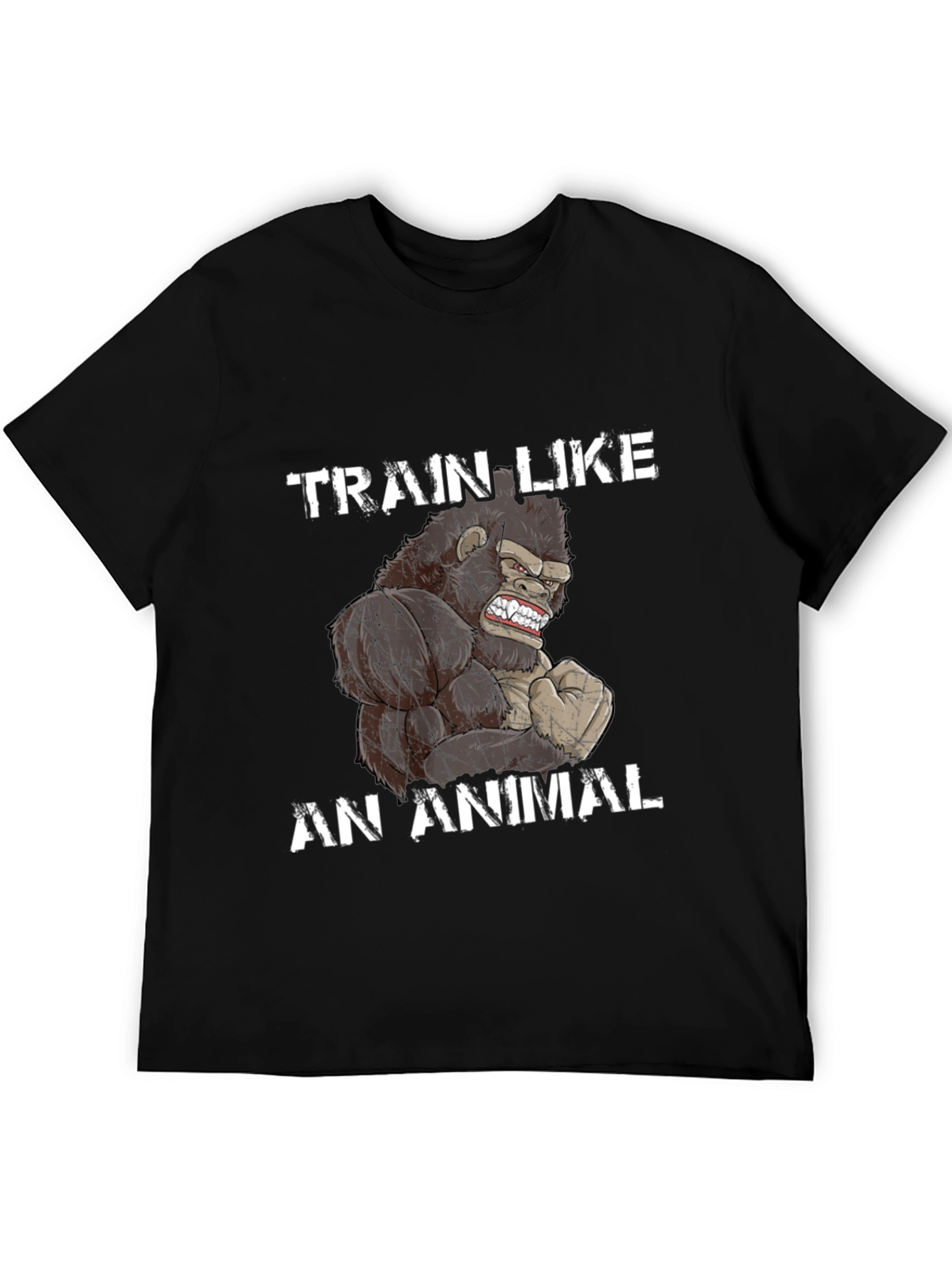 Train Like an Animal Gorilla Graphic T-Shirt