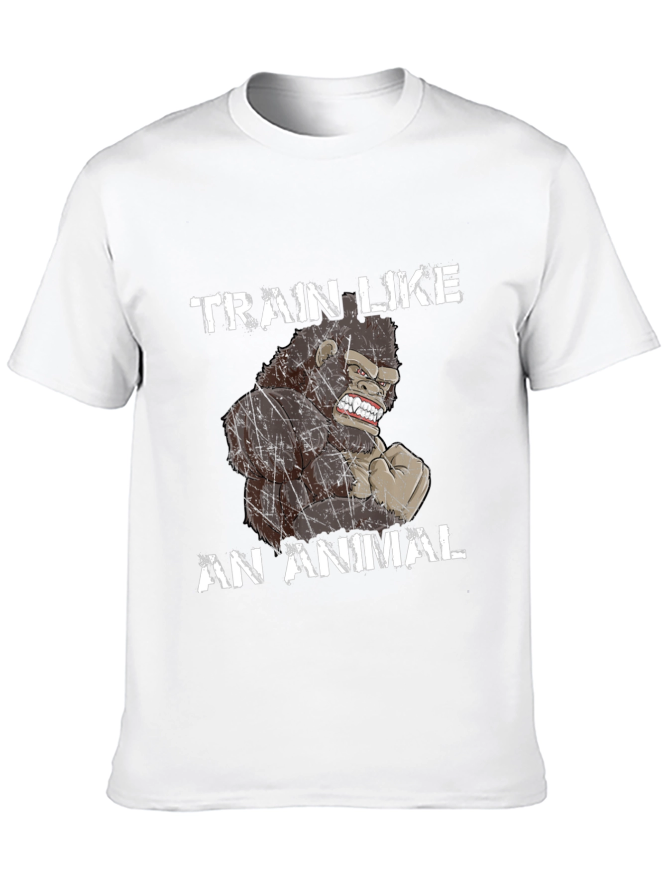 Train Like an Animal Gorilla Graphic T-Shirt