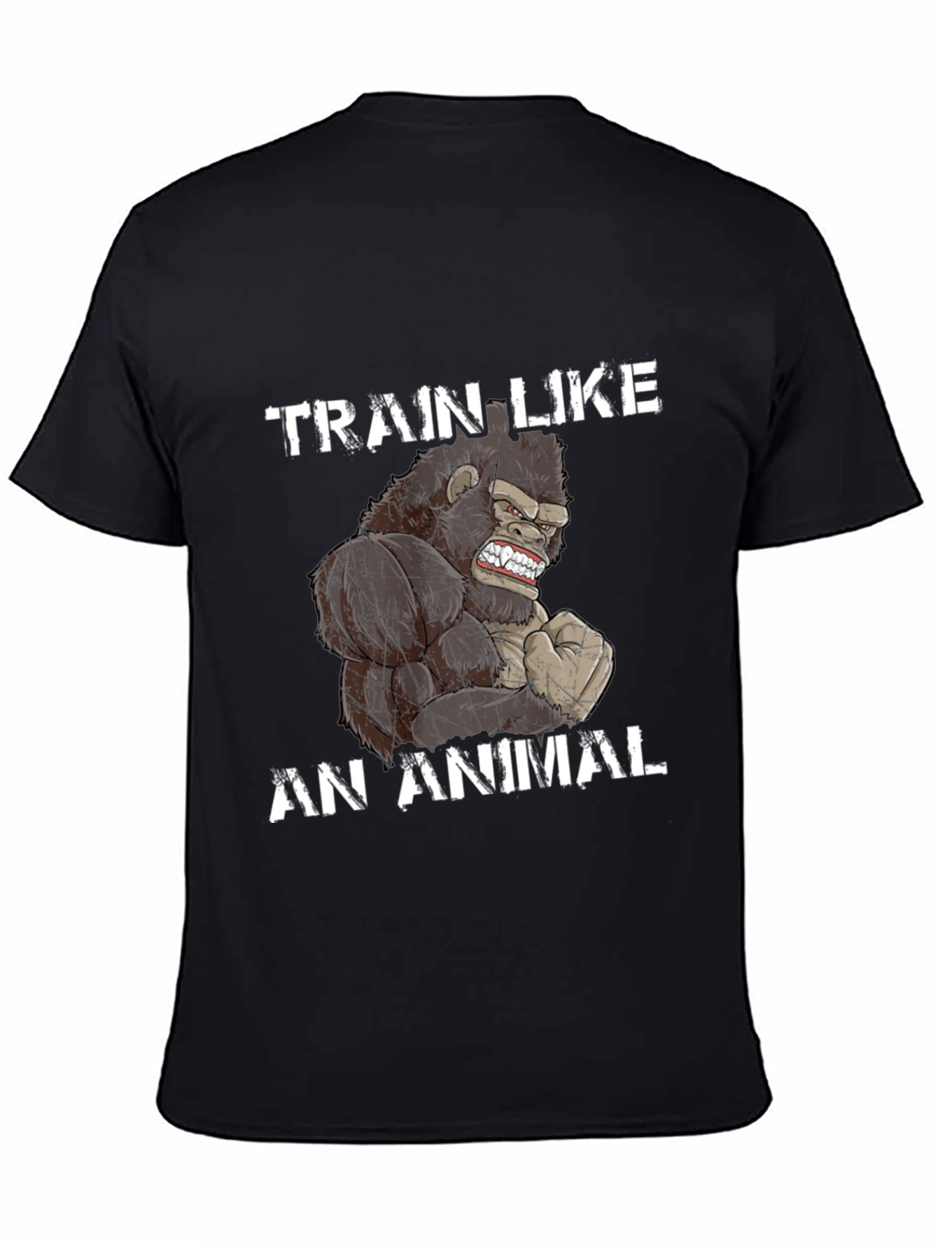 Train Like an Animal Gorilla Graphic T-Shirt