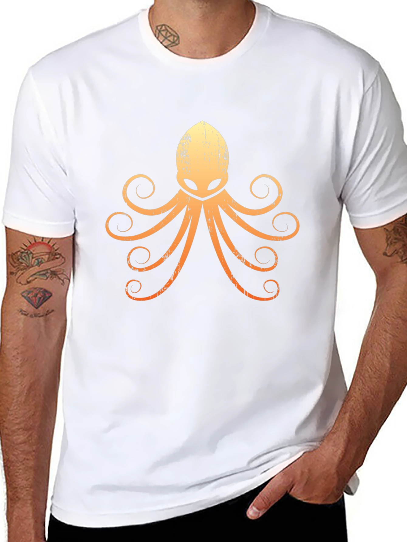 Mens Graphic Octopus T-Shirt