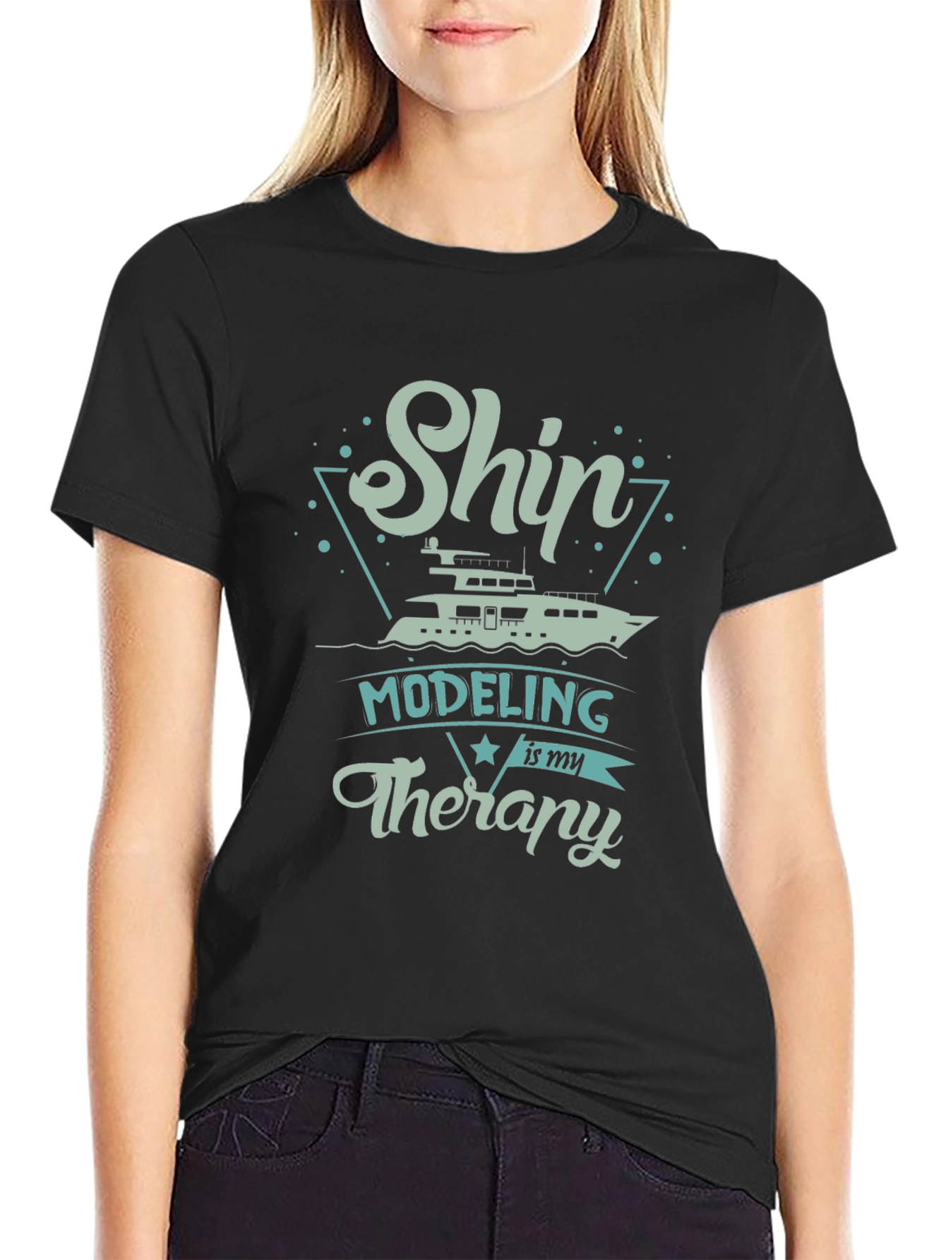 Ship Modeling Therapy T-Shirt Boat Lover Tee