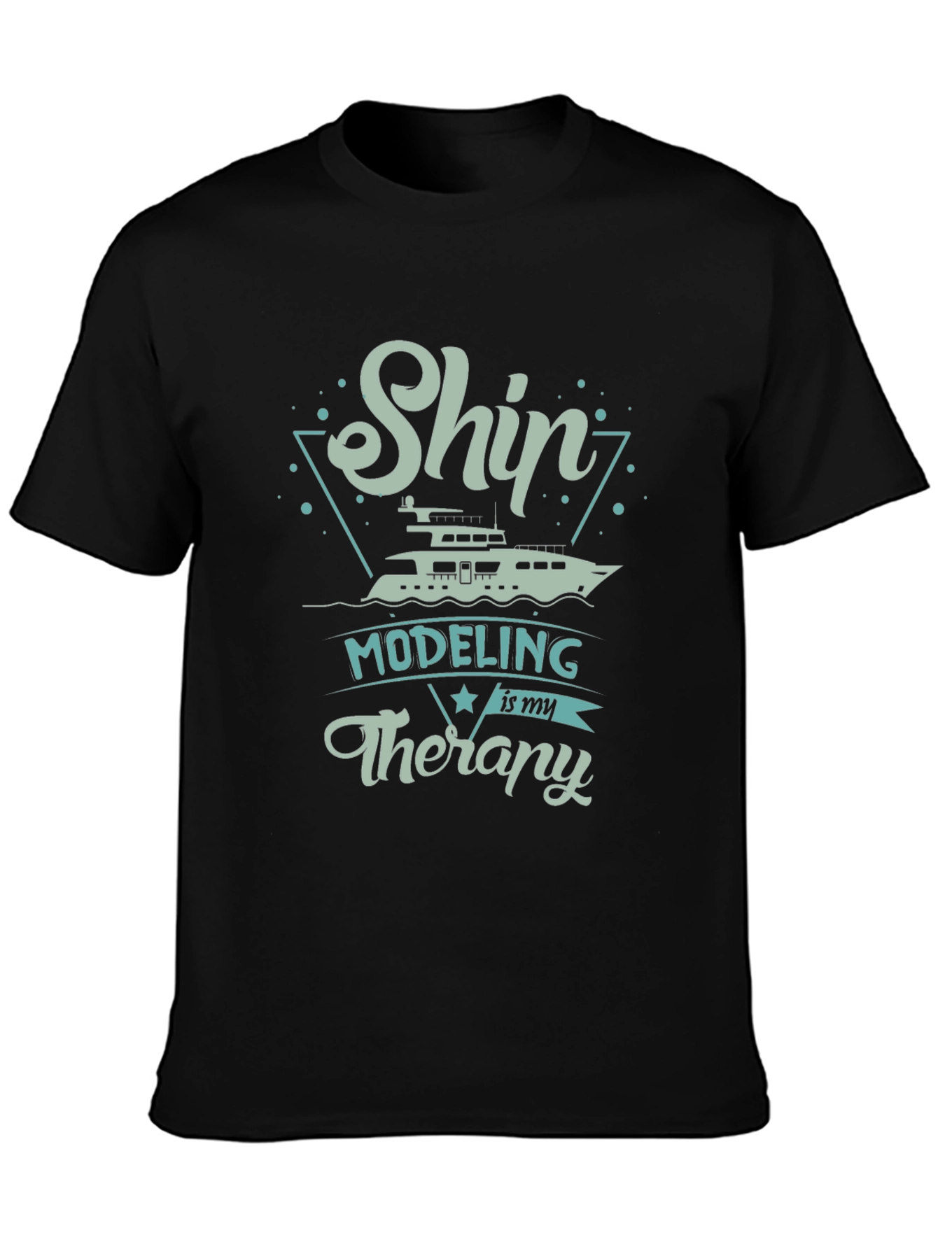 Ship Modeling Therapy T-Shirt Boat Lover Tee
