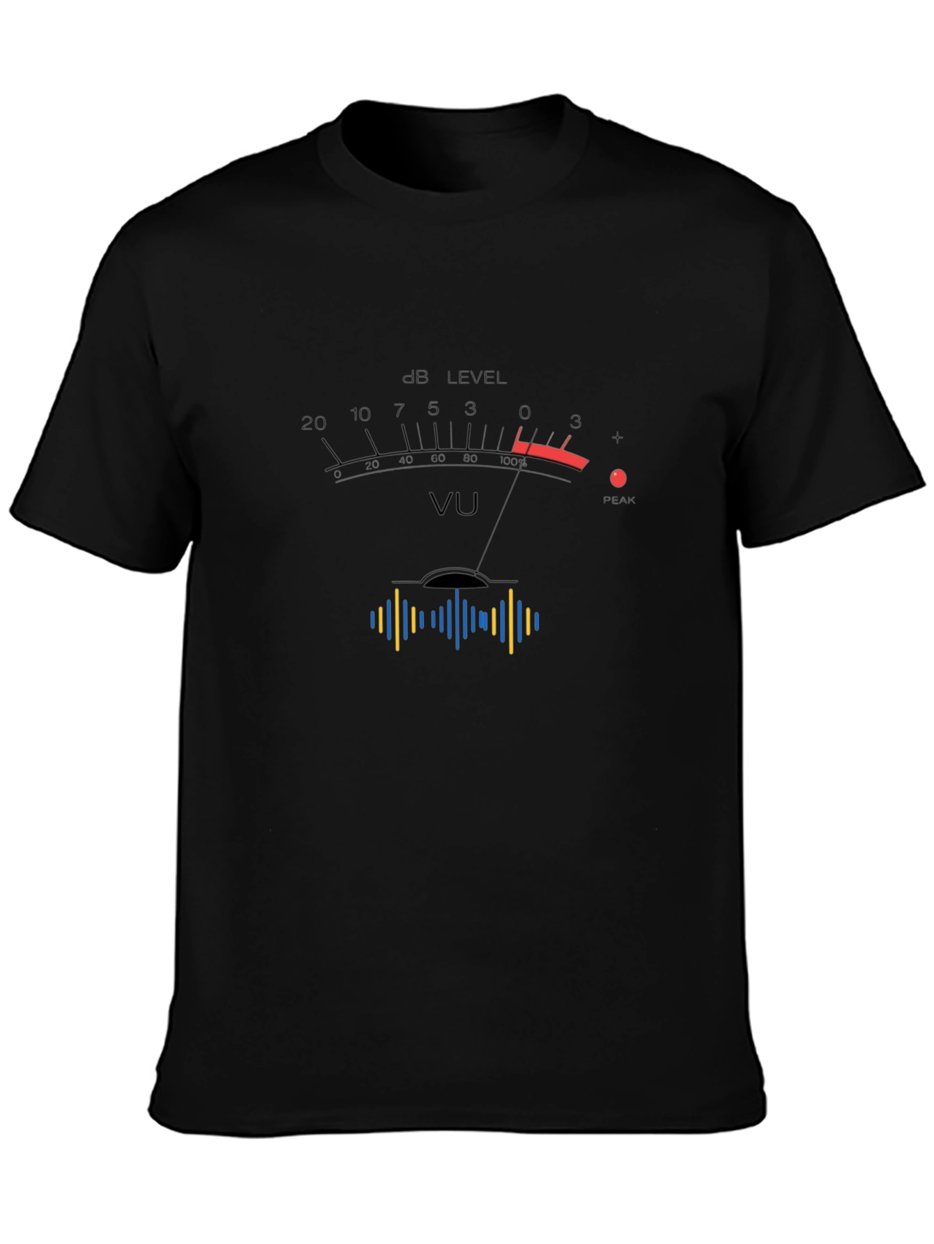 VU Meter Graphic Tee - Audio Engineer T-Shirt