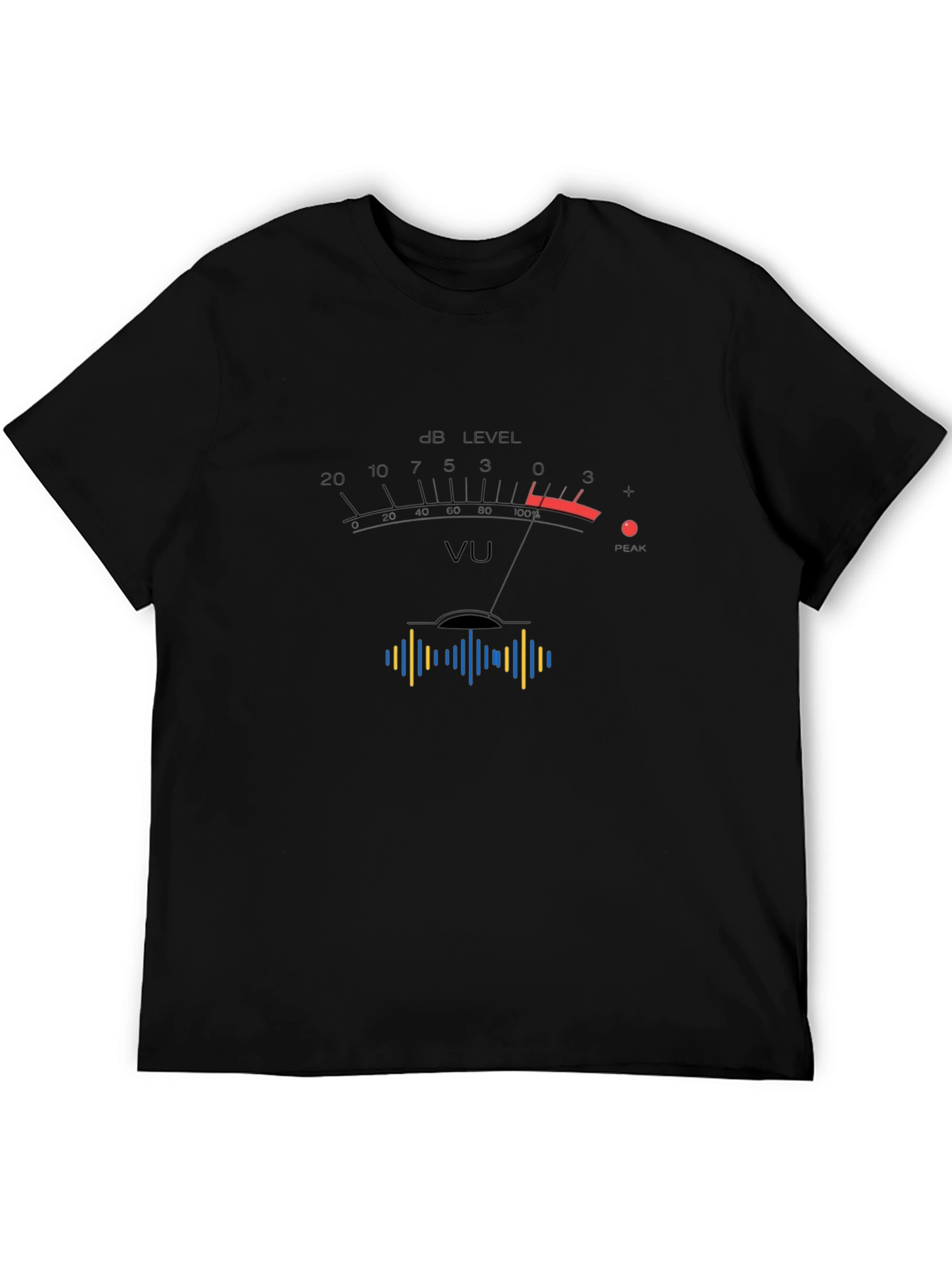 VU Meter Graphic Tee - Audio Engineer T-Shirt