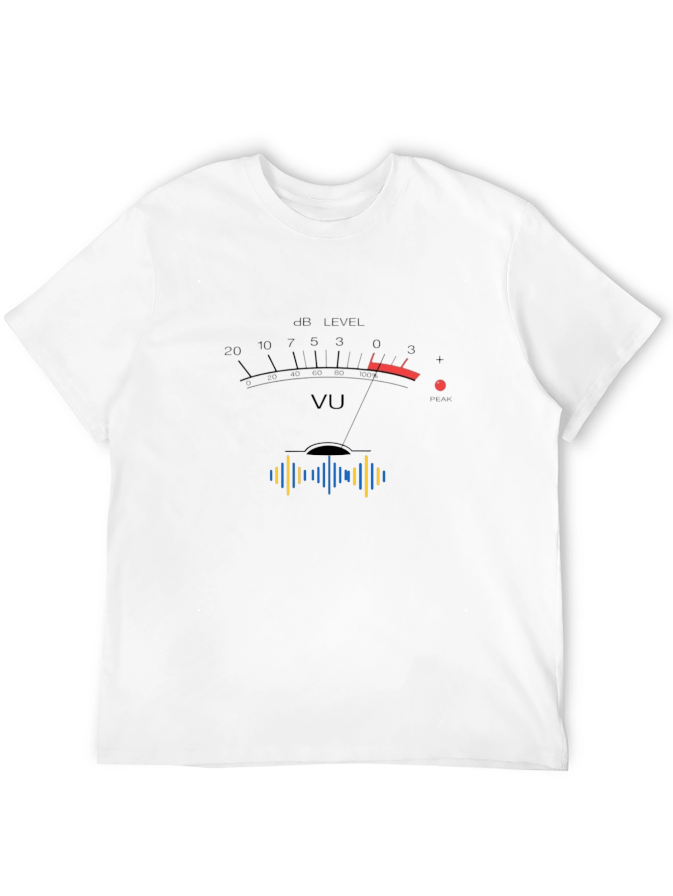 VU Meter Graphic Tee - Audio Engineer T-Shirt