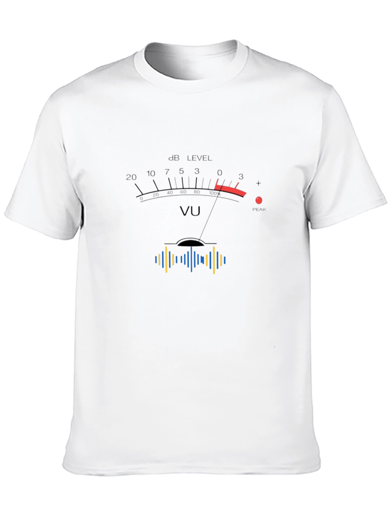 VU Meter Graphic Tee - Audio Engineer T-Shirt