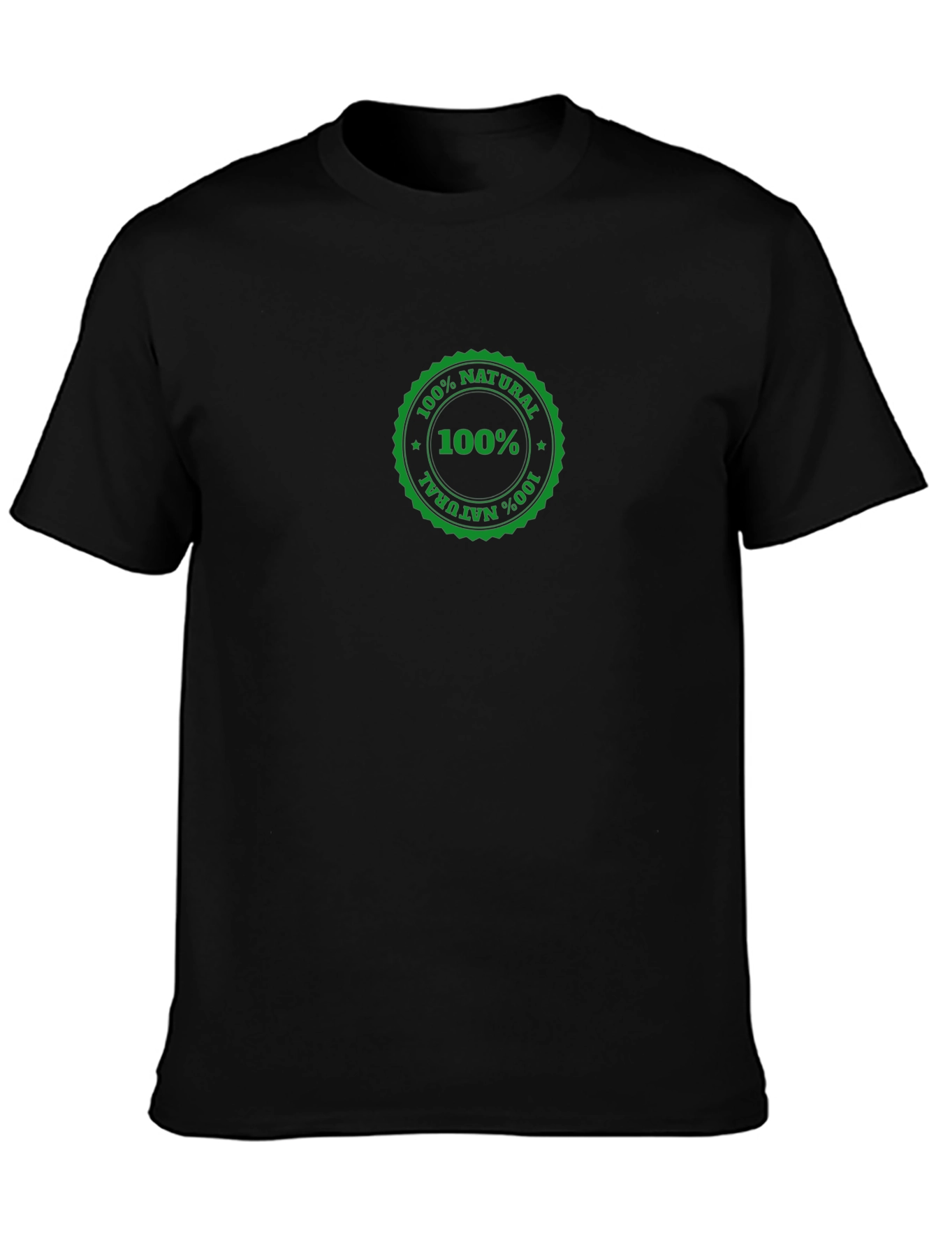 100% Natural Black T-Shirt