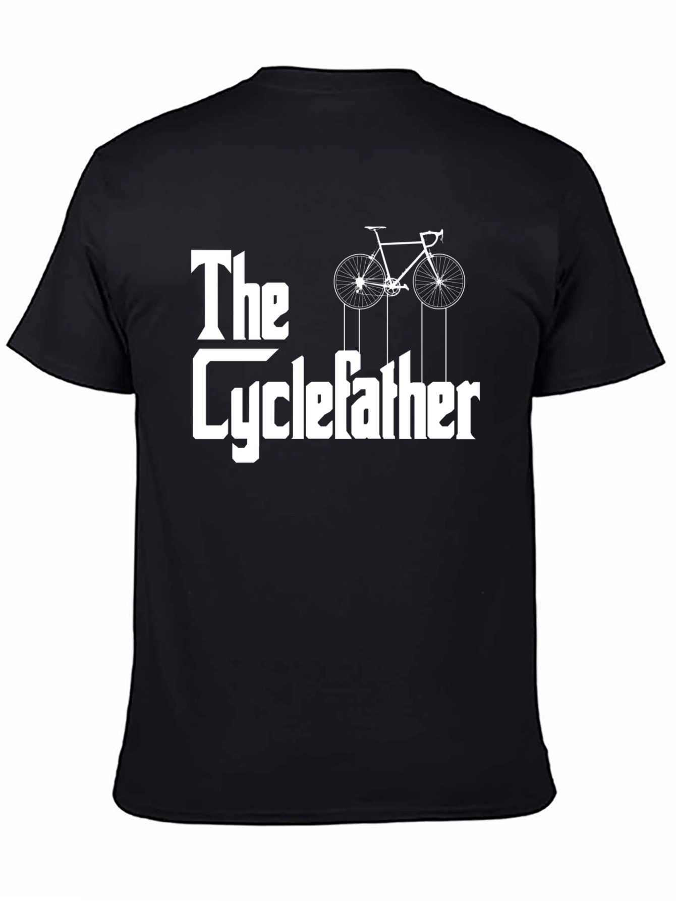 The Cyclefather T-Shirt - Funny Biker Dad Tee