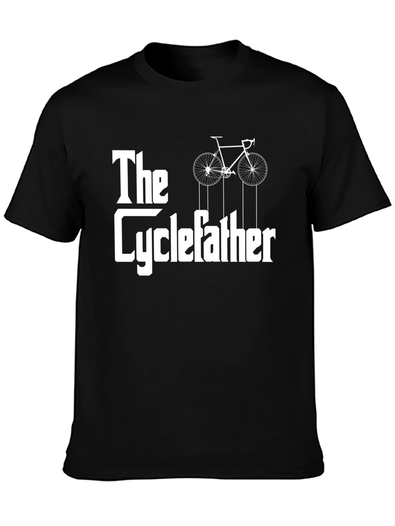 The Cyclefather T-Shirt - Funny Biker Dad Tee