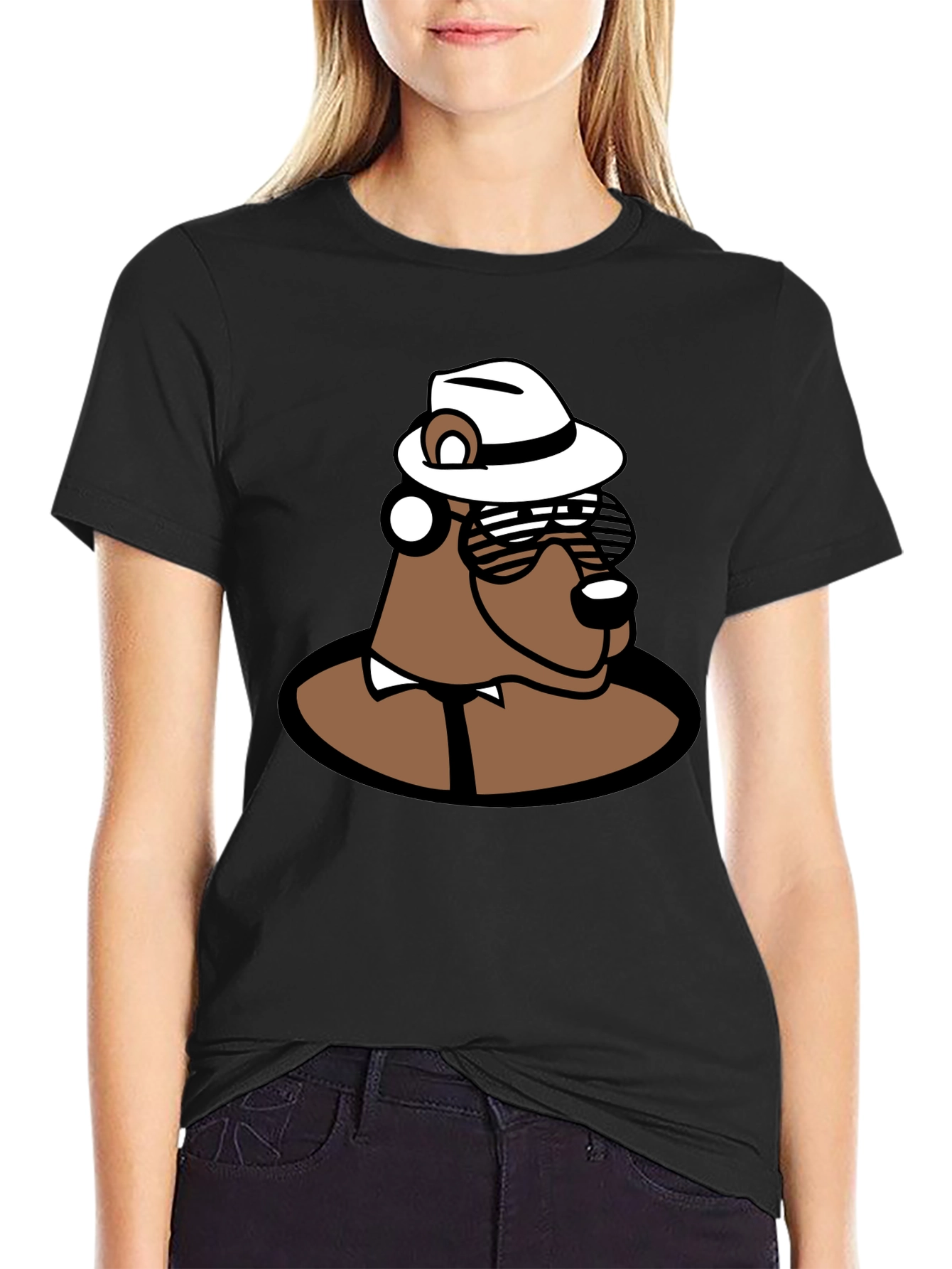 Cool Cartoon Bear T-Shirt