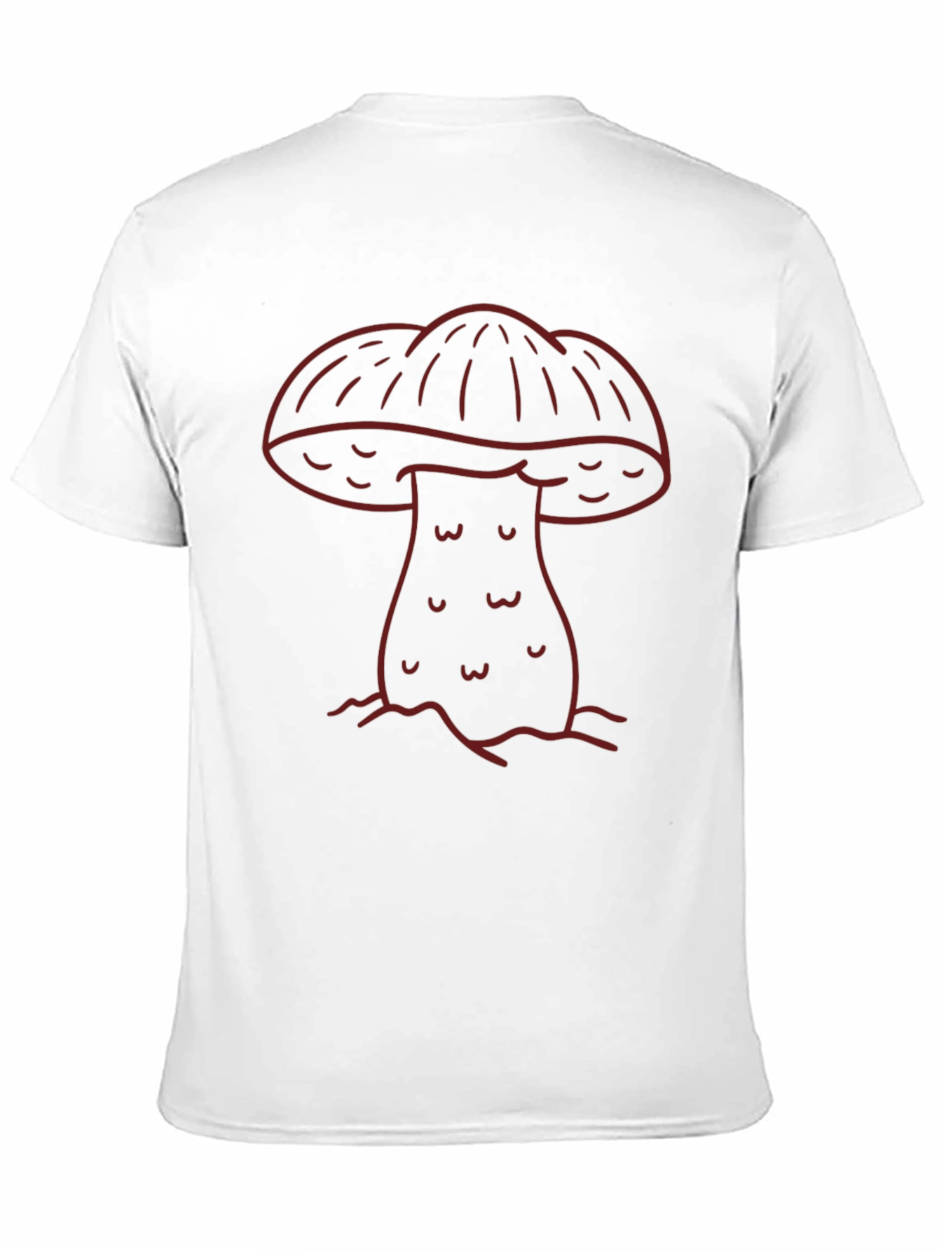 Mushroom Graphic Tee - Trendy Unisex Black T-Shirt