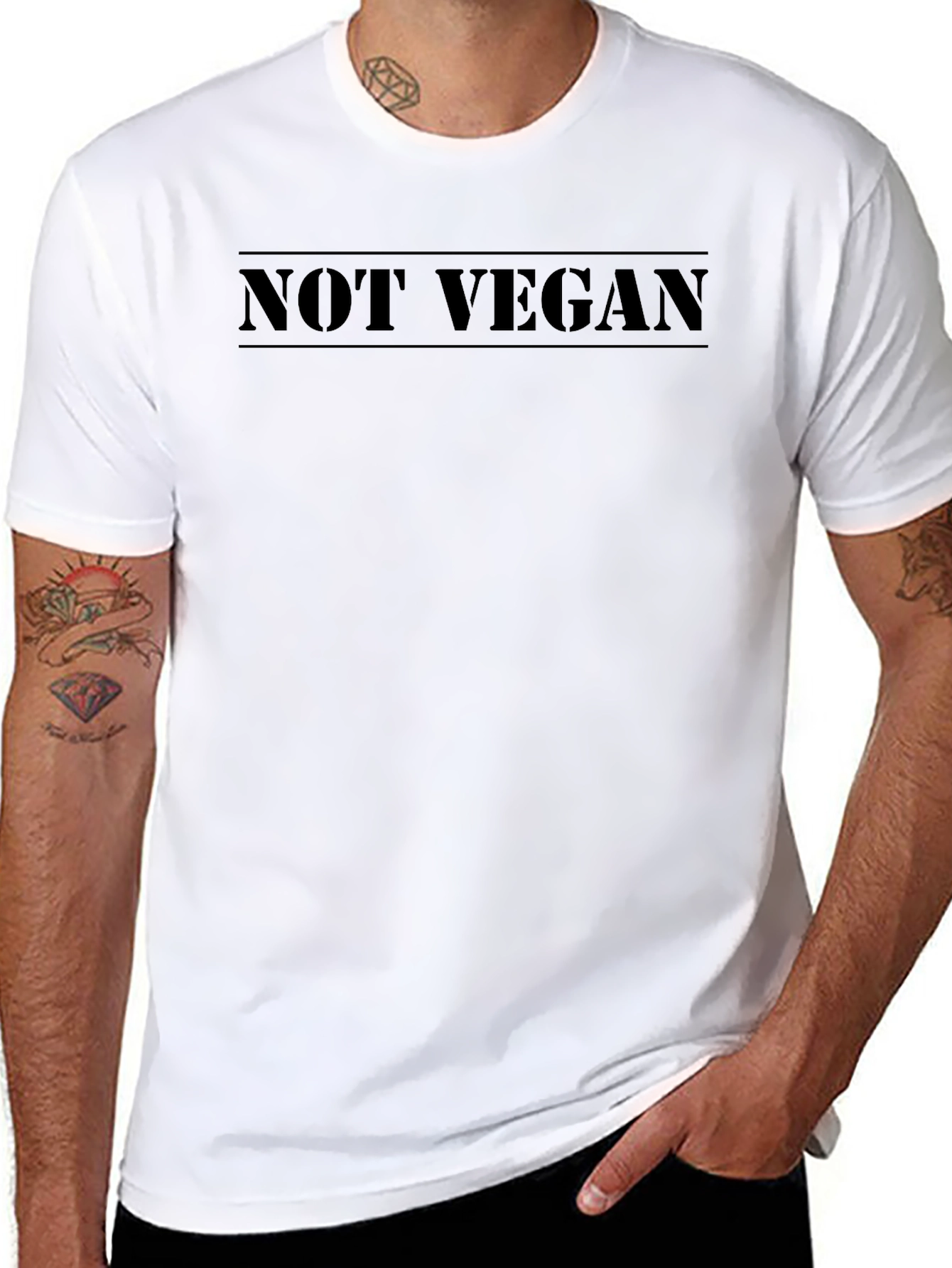 Not Vegan T-Shirt - Bold Statement Tee