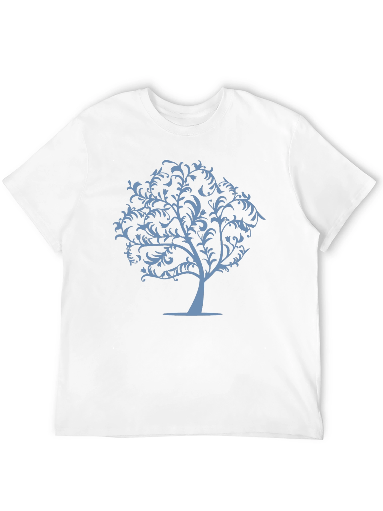 Stylish Tree Graphic T-Shirt - Black