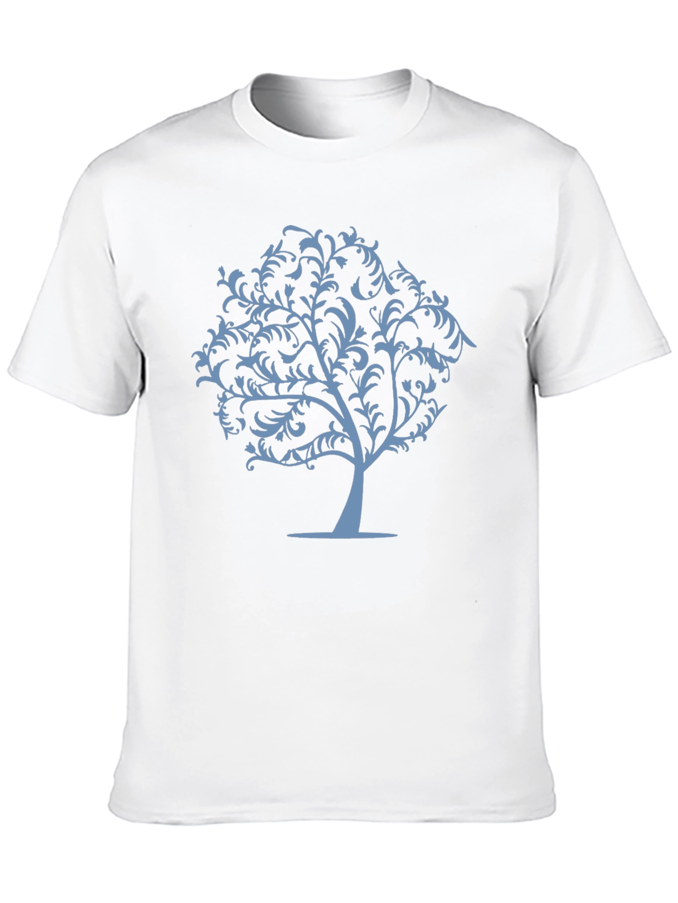 Stylish Tree Graphic T-Shirt - Black