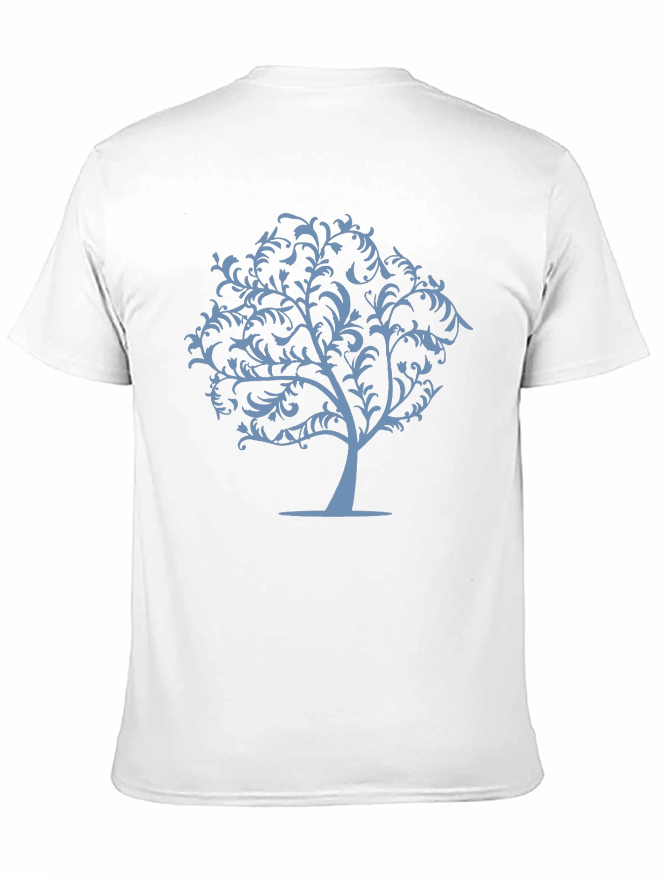 Stylish Tree Graphic T-Shirt - Black